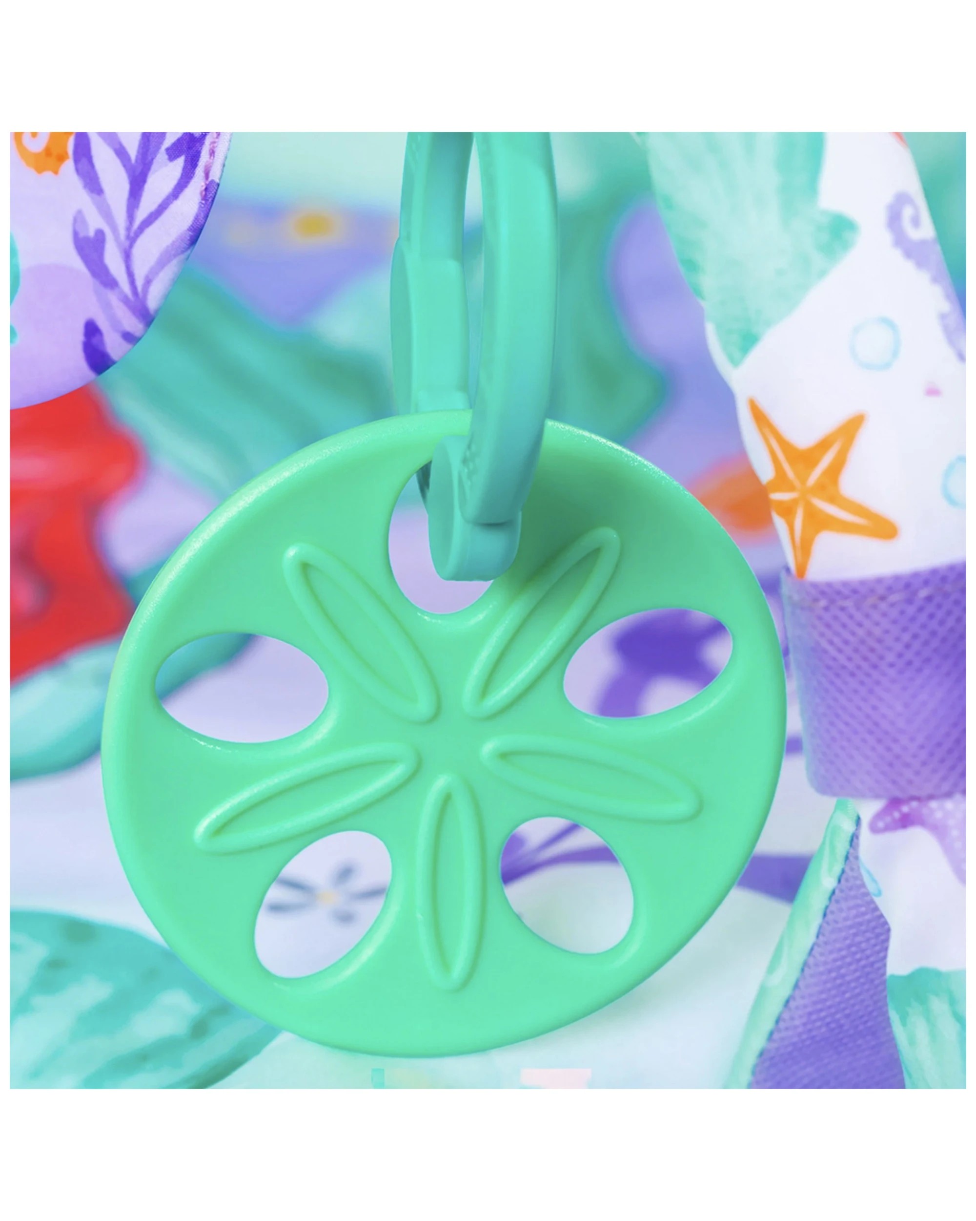 4 Bright Starts Disney Baby Little Mermaid Baby Play Mat Activity Gym 0m+
 - Purple, 4 of 7