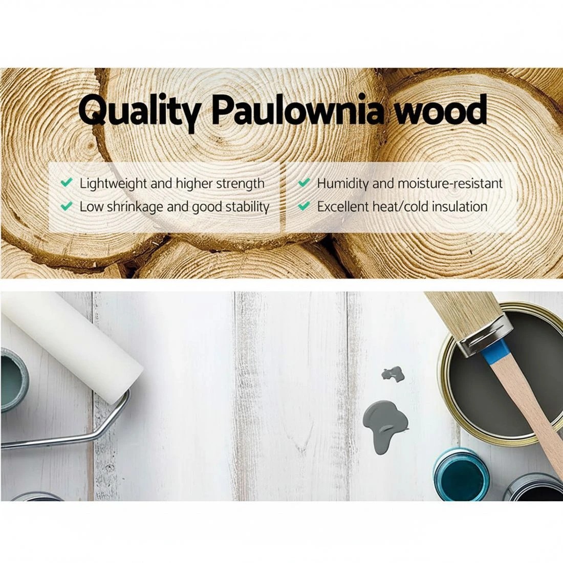 3 Artiss 2x Bedside Table 3 Drawers Vintage - Blue, 3 of 7