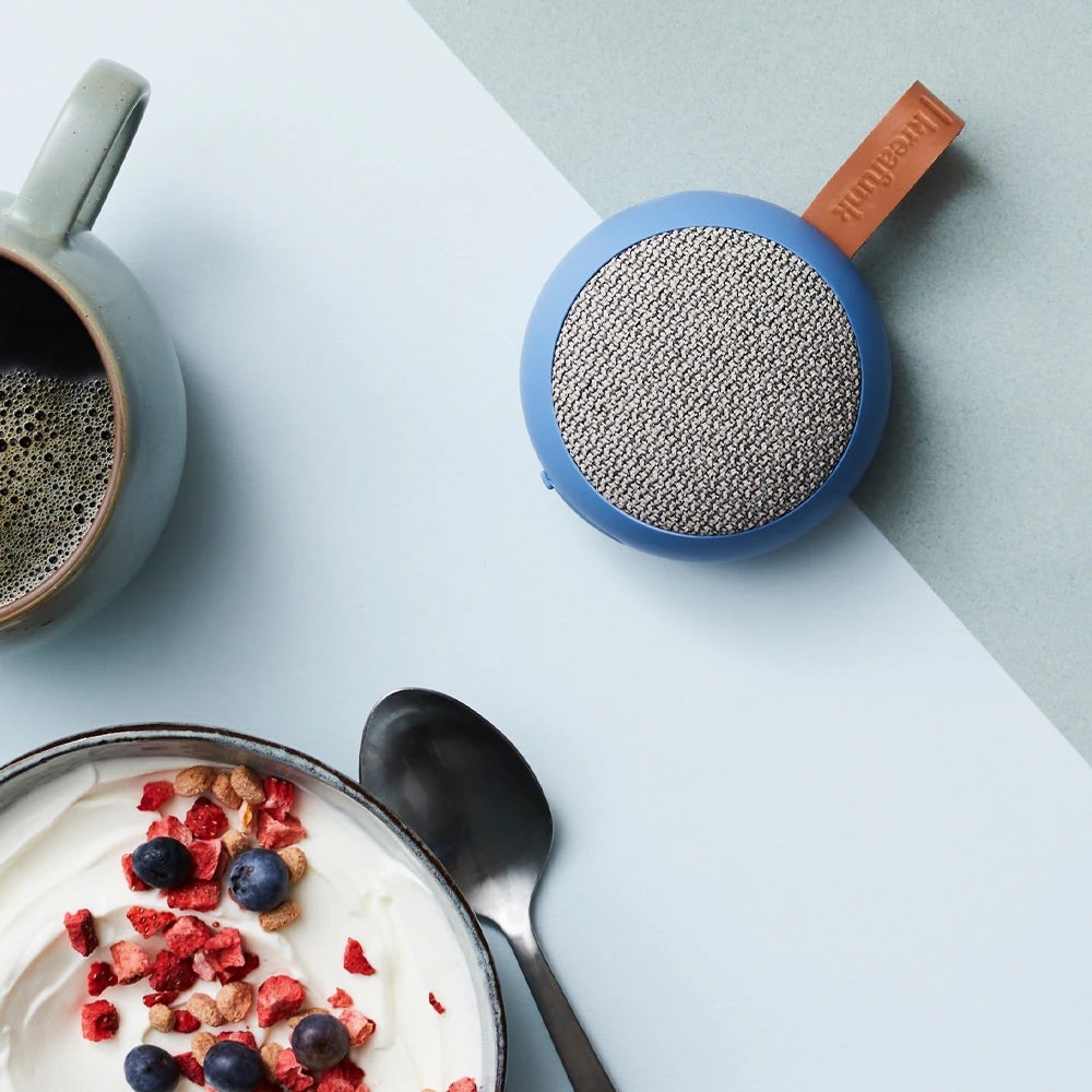 2 Kreafunk Ago 2 Fabric Bluetooth Speaker - Blue, 2 of 4