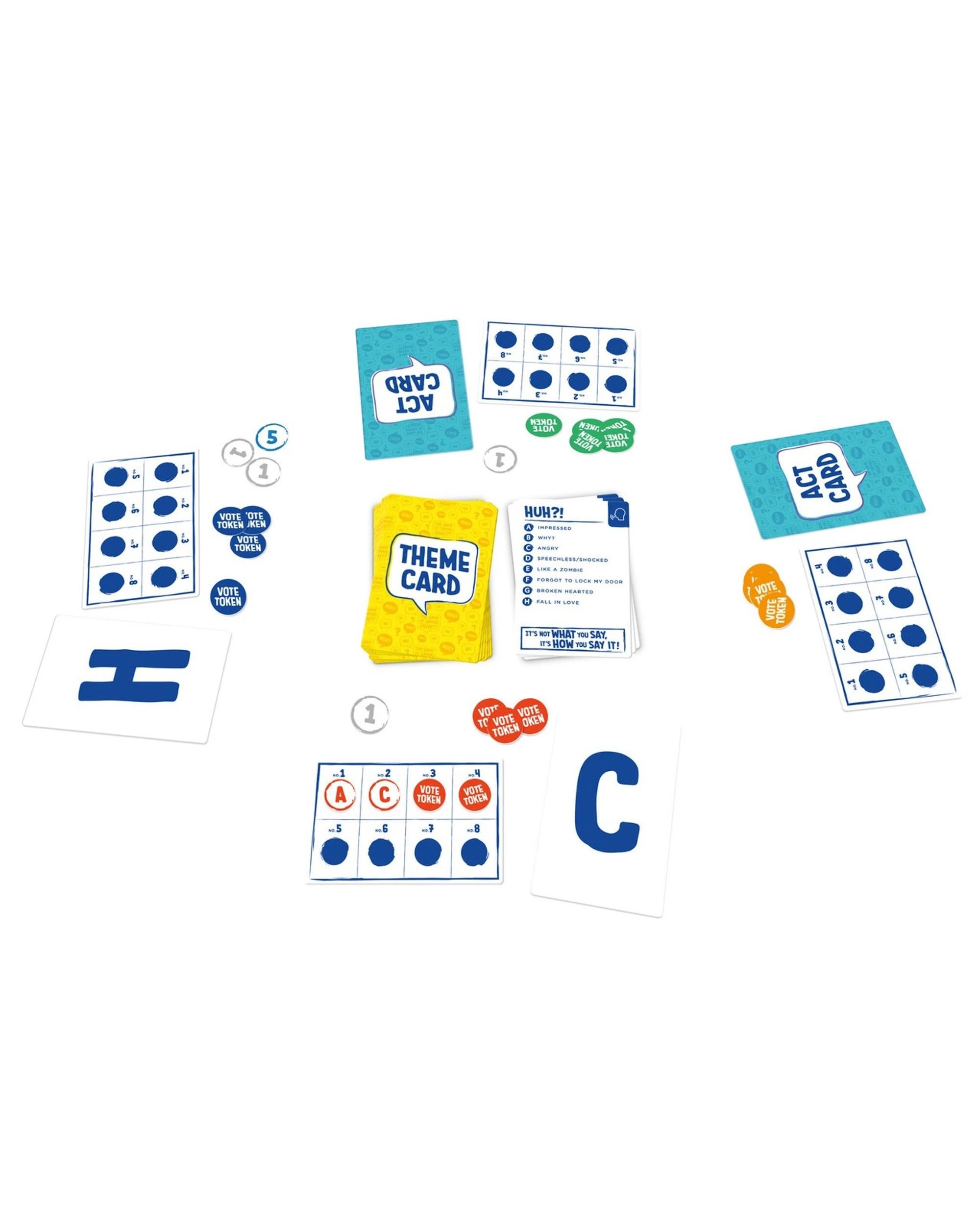 3 TOMY The Game of Saying Huh Card Game, 3 of 9