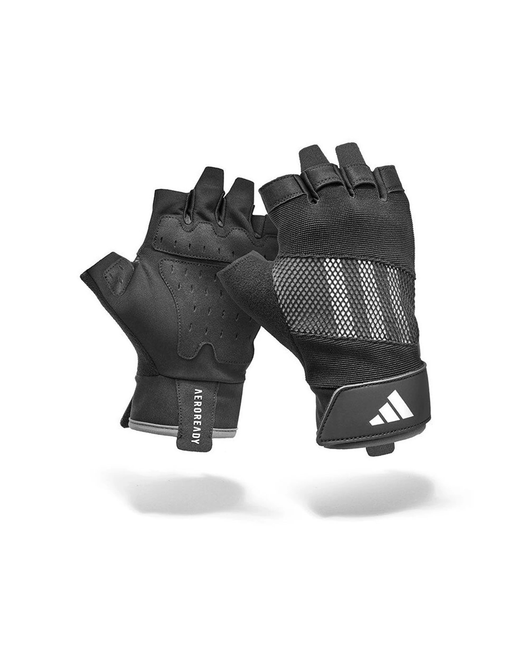 1 Adidas Performance Training Gloves Aeroready Ventilated Palms Size S Padded - Black, 1 of 4