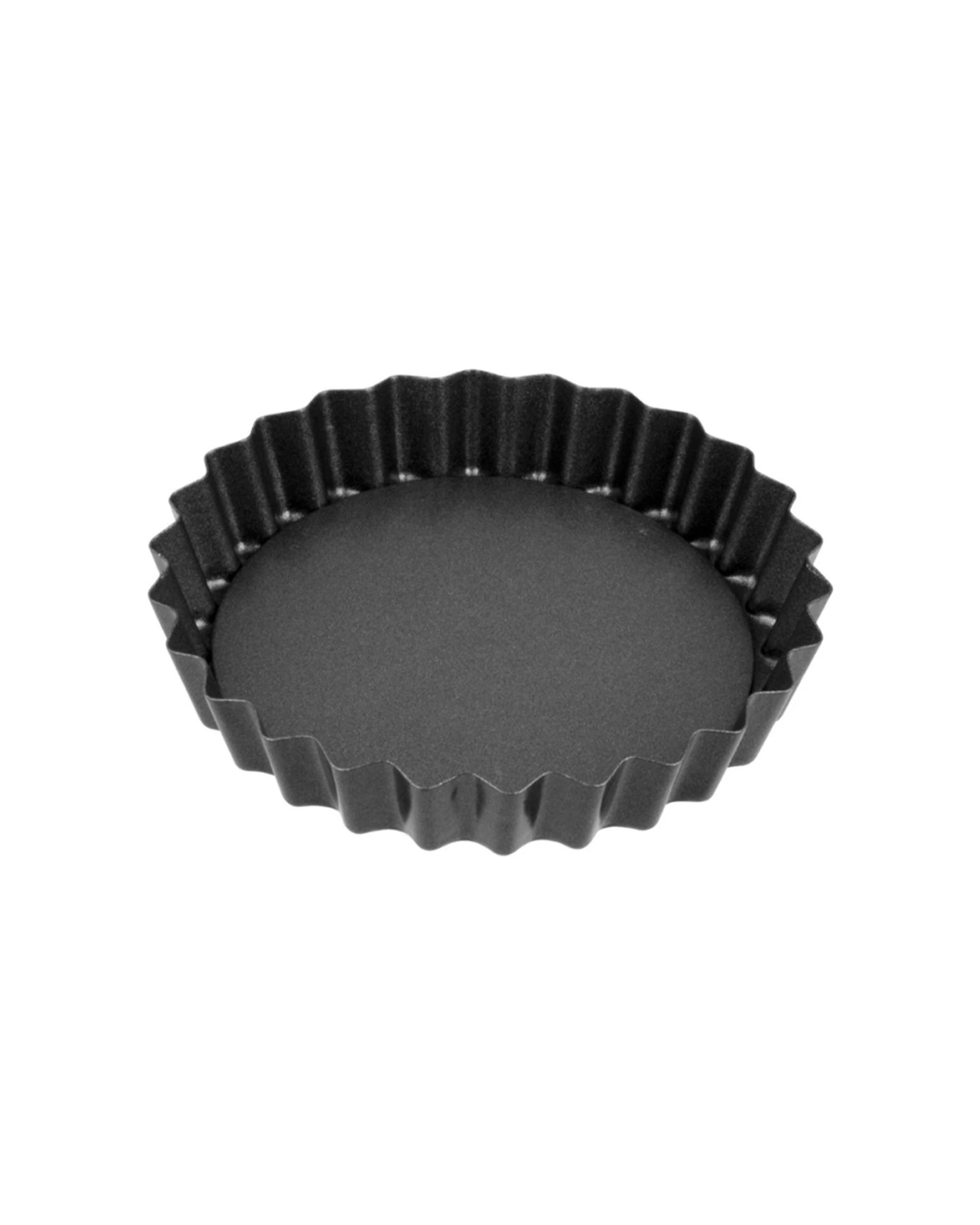 2 Bakemaster Mini Quiche Pan Non Stick Steel Bakeware Carbon Durable, 2 of 4