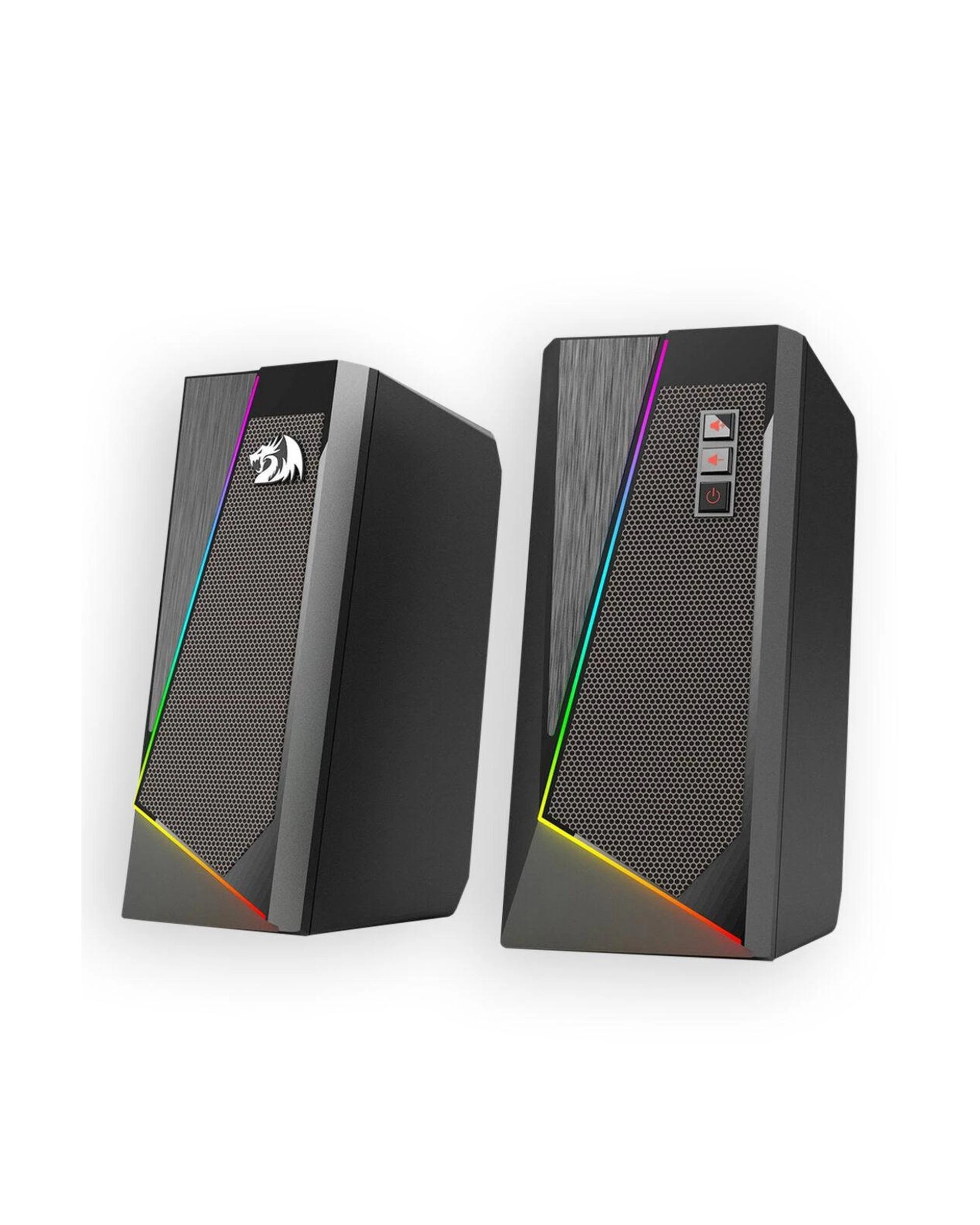 1 Redragon GS520 Anvil Vertical RGB Touch Control Desktop Speaker - Black, 1 of 5