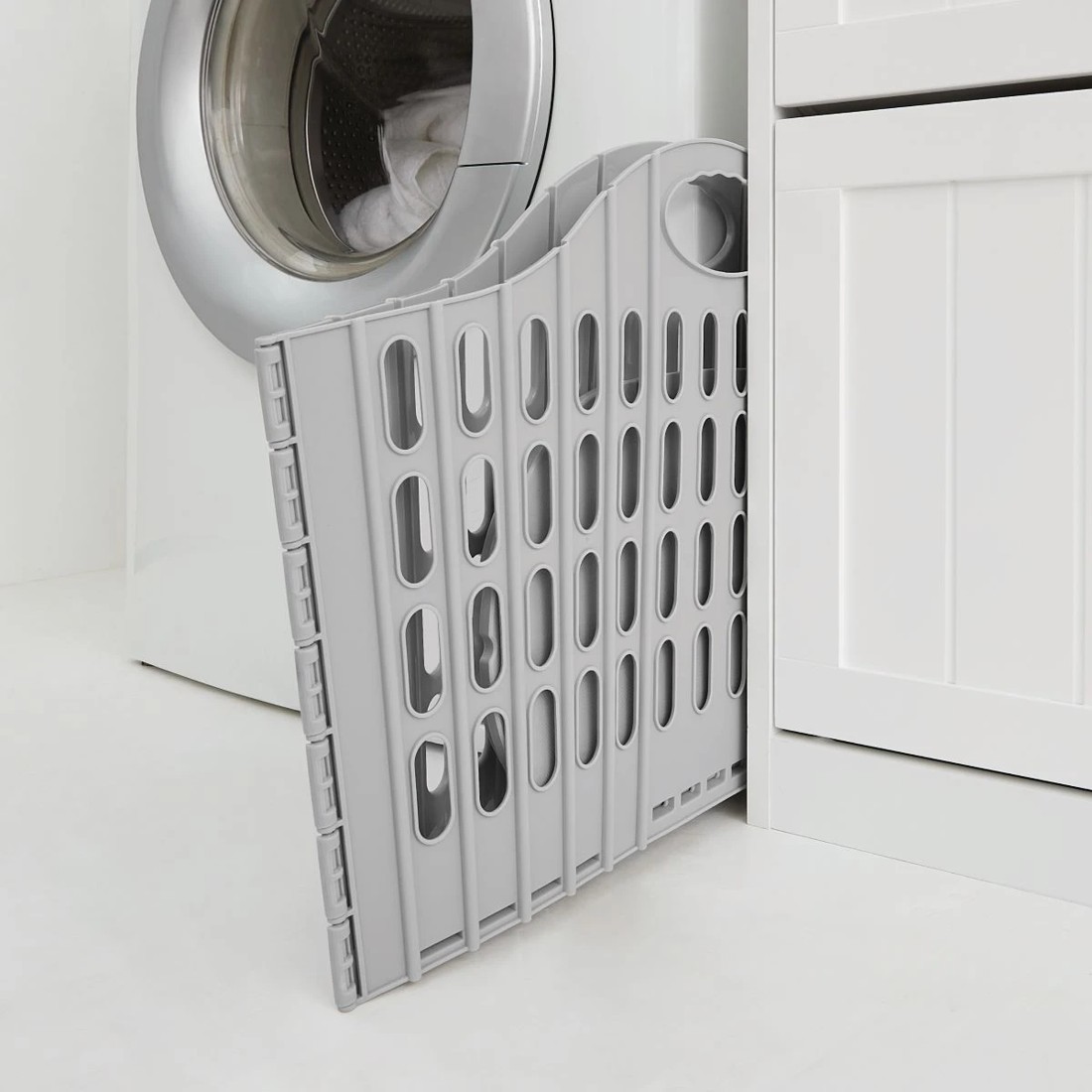 2 Collapsible Laundry Basket - Grey, 2 of 10