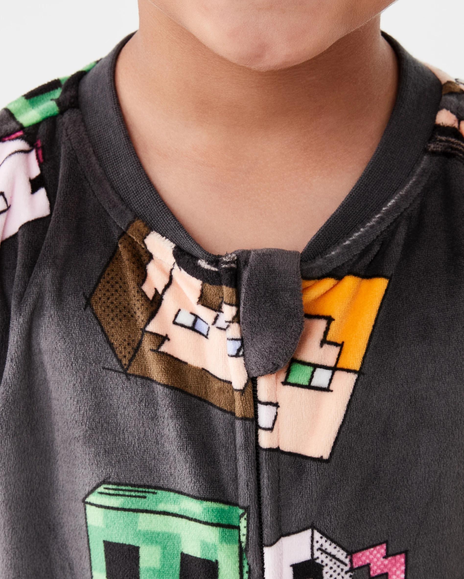 4 Minecraft License All-In-One Sleepsuit Minecraft, 4 of 5