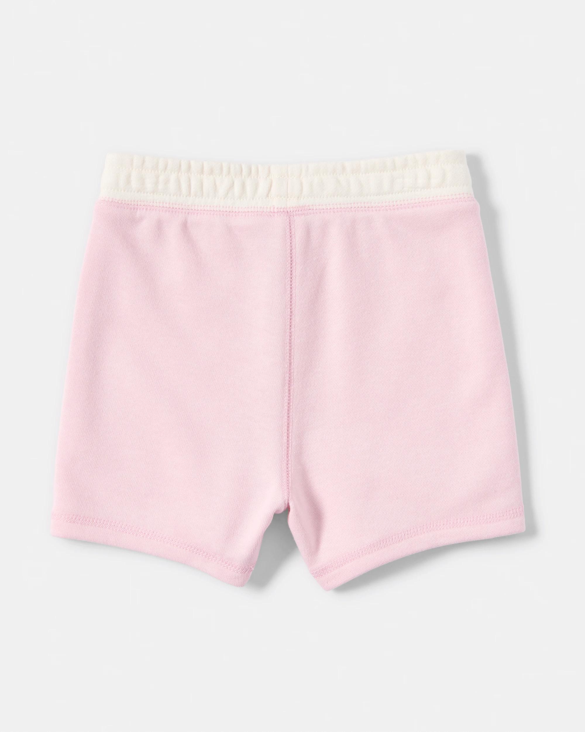 2 Australian Cotton Sporty Terry Shorts Pnk Heart, 2 of 4