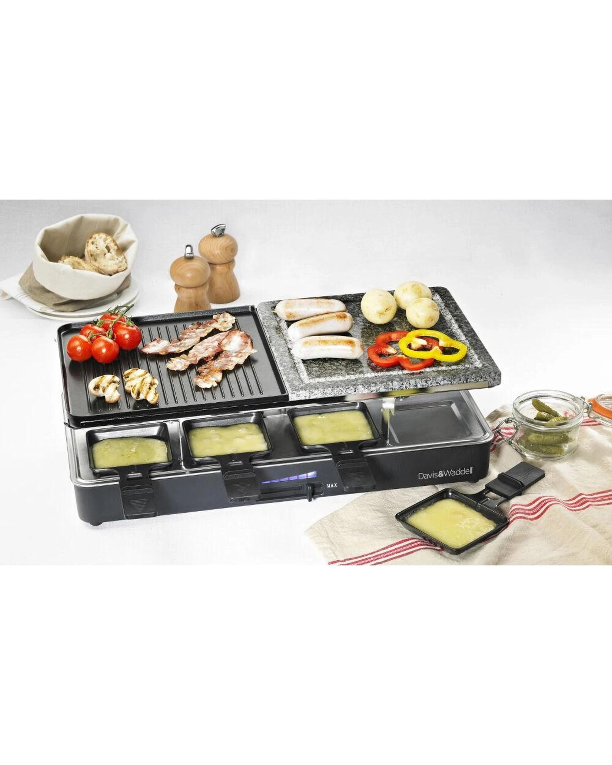 6 Davis & Waddell Electric Raclette Party Grill 8 Person  Black - Black, 6 of 9