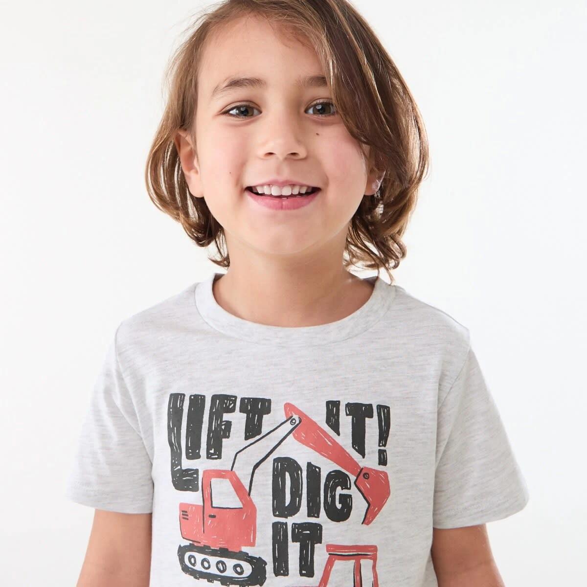 3 Short Sleeve Knit Pyjama Set LIFT IT DIG IT, 3 of 6