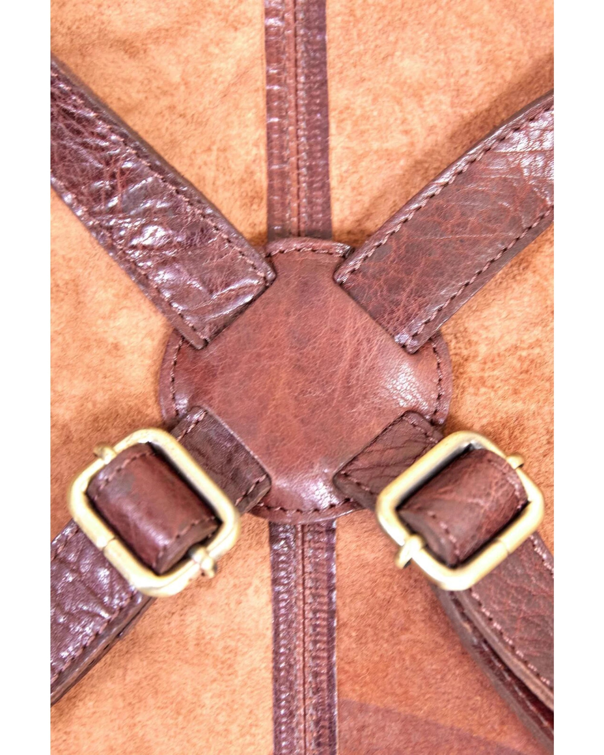 4 Pierre Cardin 2x Professional Leather Apron Butcher Woodwork  Barber - Chestnut, 4 of 5