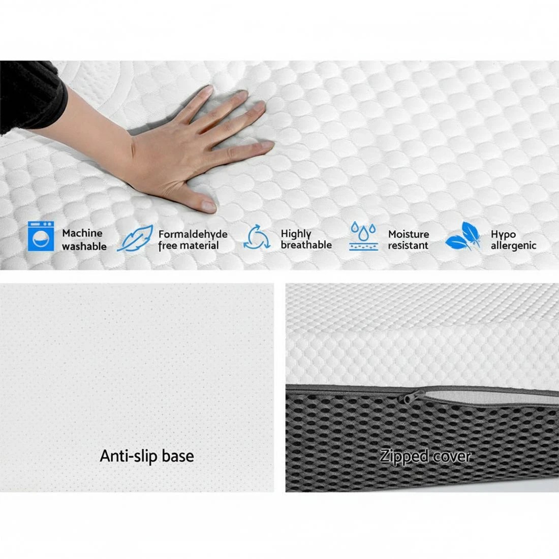 6 Giselle Bedding Memory Foam Mattress Bed Cool Gel Non Spring 21cm Single - Single Bed - Multi, 6 of 8