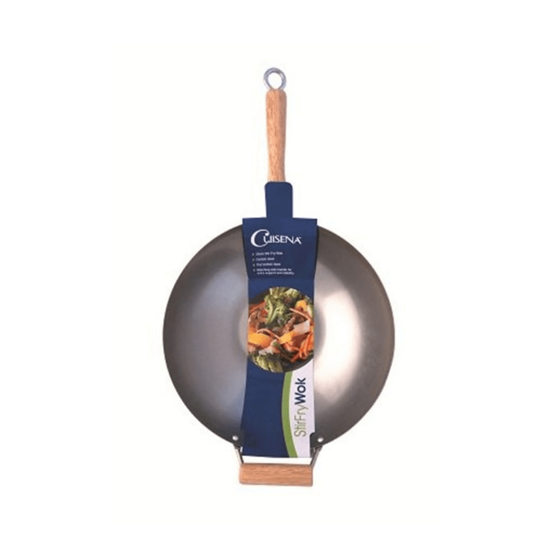 2 Cuisena Stir Fry Wok 35cm Kitchen Cookware For Stir Fry And Home Cooking
 - Silver, 2 of 3