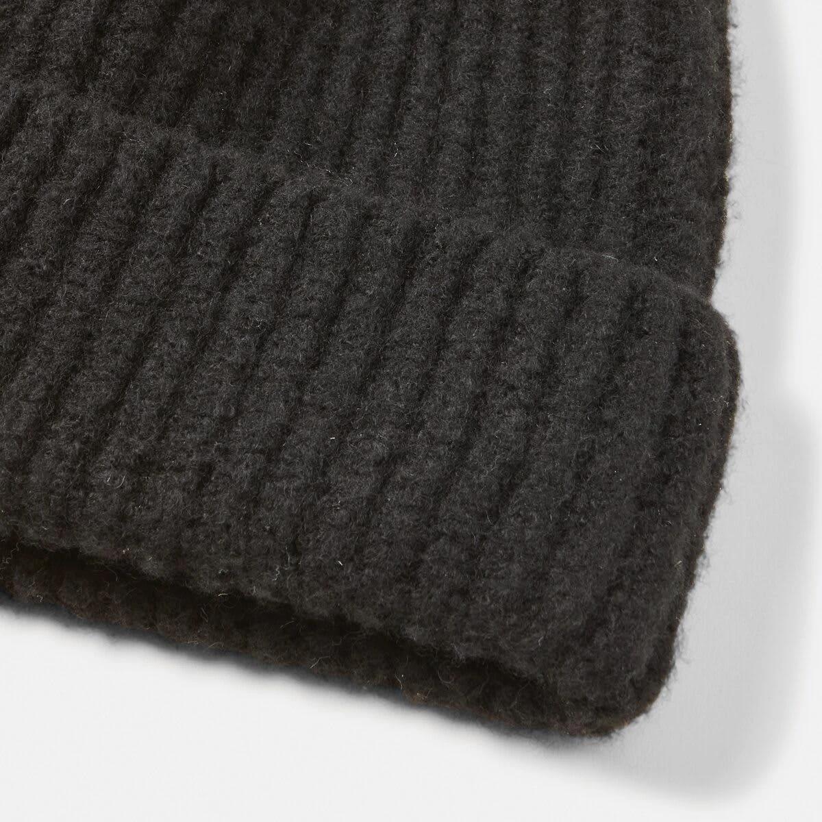 3 Basic Rib Beanie Black, 3 of 4