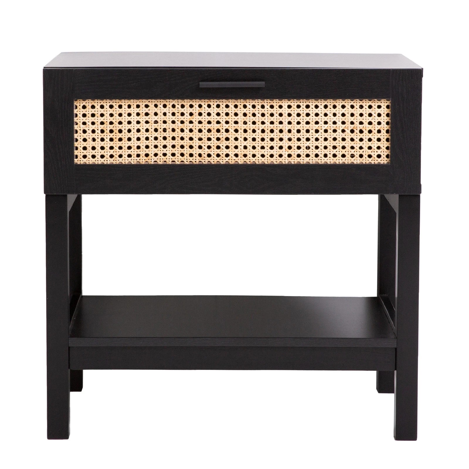 5 Casa Decor Tulum Rattan Bedside Table - Black, 5 of 10