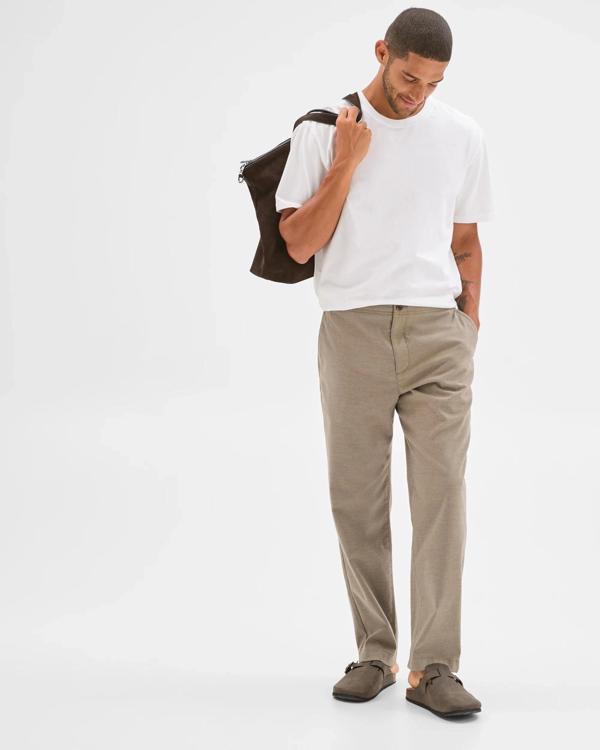 2 Target Man Brushed Relaxed Pants MUSHROOM, 2 of 6