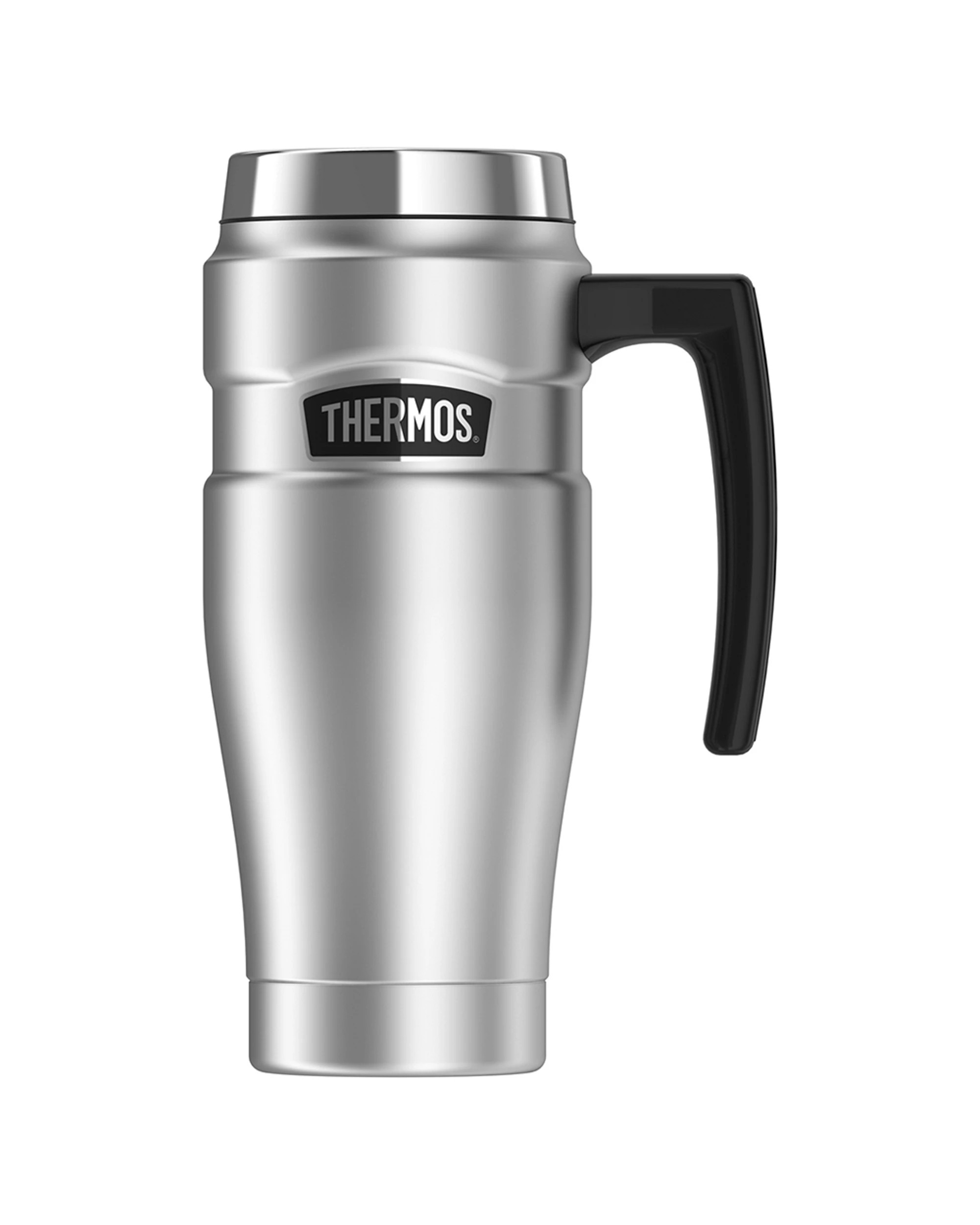 1 Thermos Stainless Steel King Vacuum Insulated Durable Portable Travel Mug 470ml
 - Silver, 1 of 3