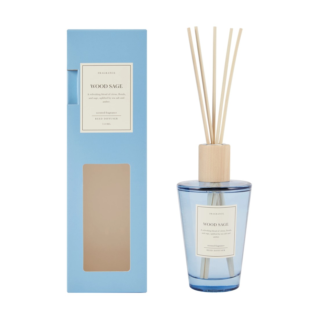 1 XL Wood Sage Reed Diffuser 350ml, 1 of 6