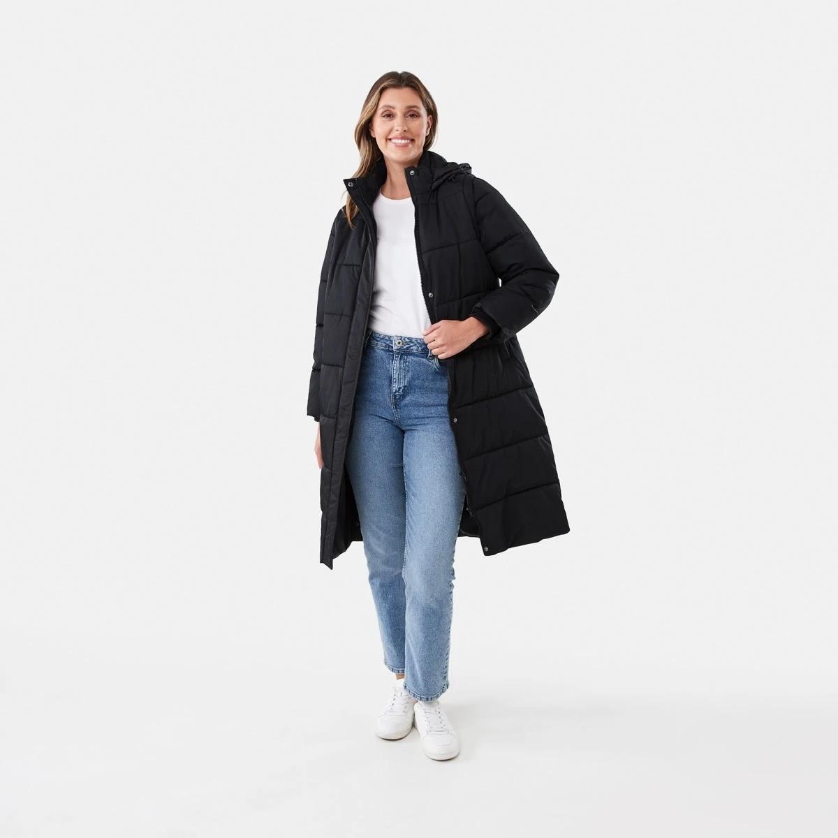 1 Hybrid Puffer Jacket Black, 1 of 8