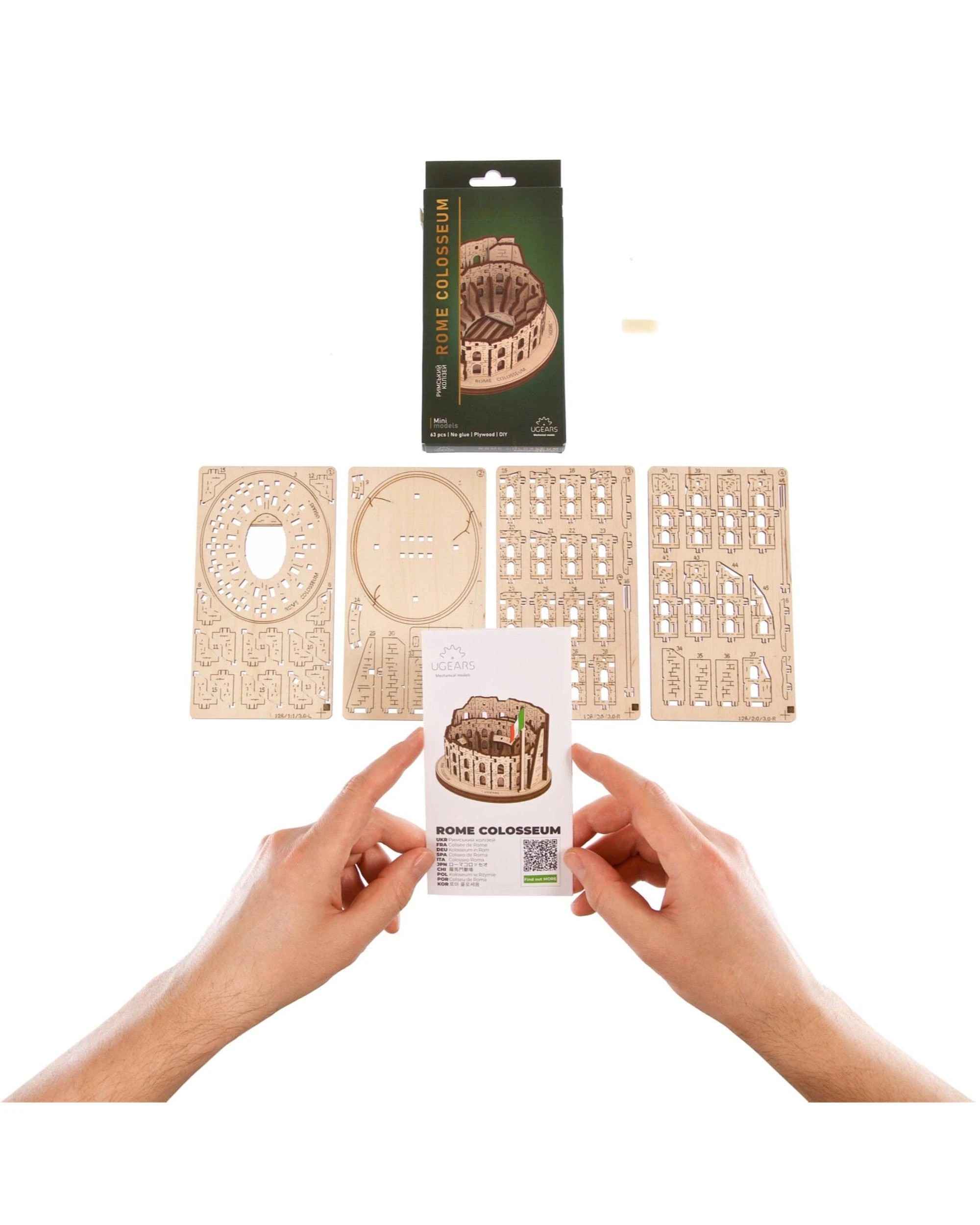 2 UGears Rome Colosseum Model Kit, 2 of 7