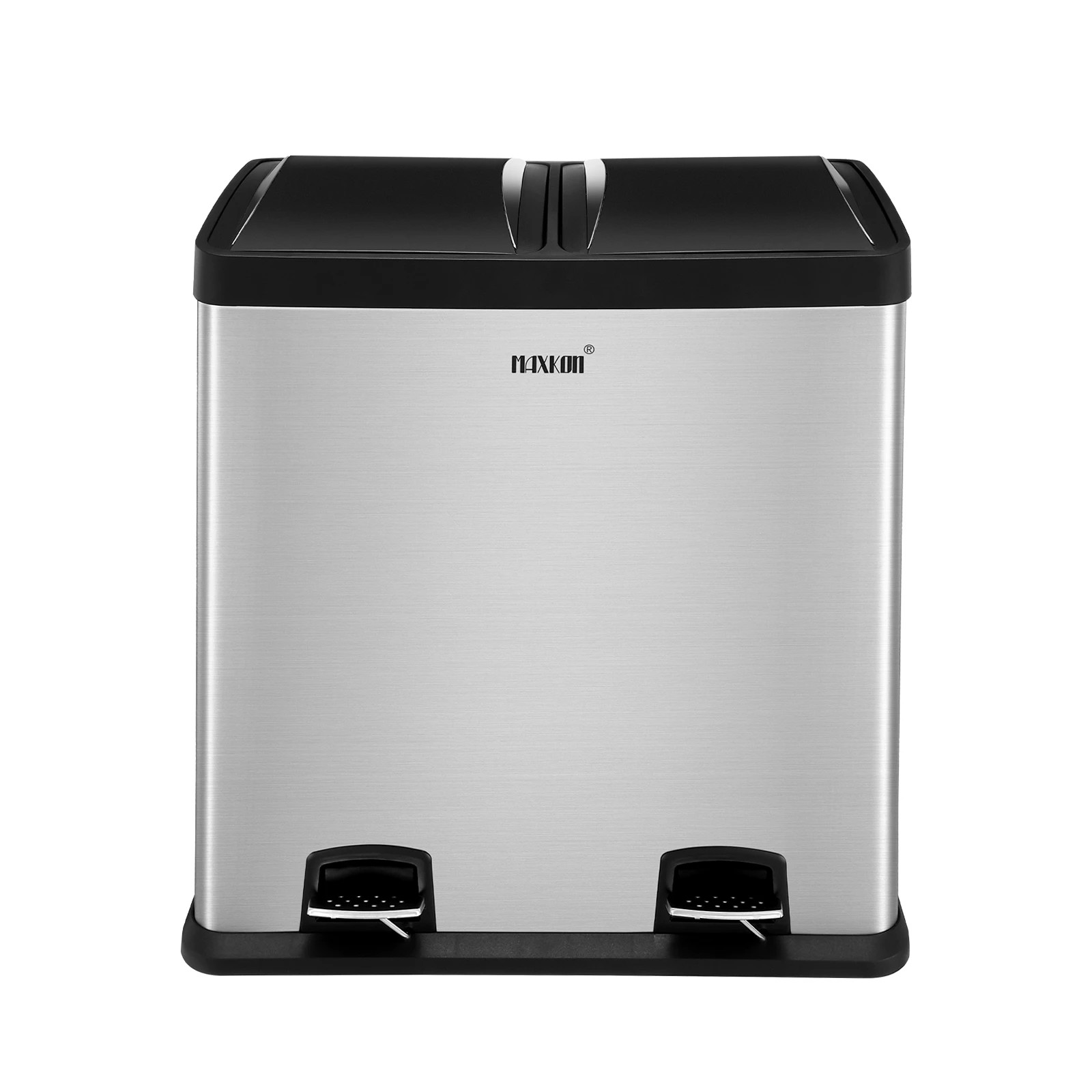 3 Ausway Dual Pedal Rubbish Bin Trash Can 60L, 3 of 8