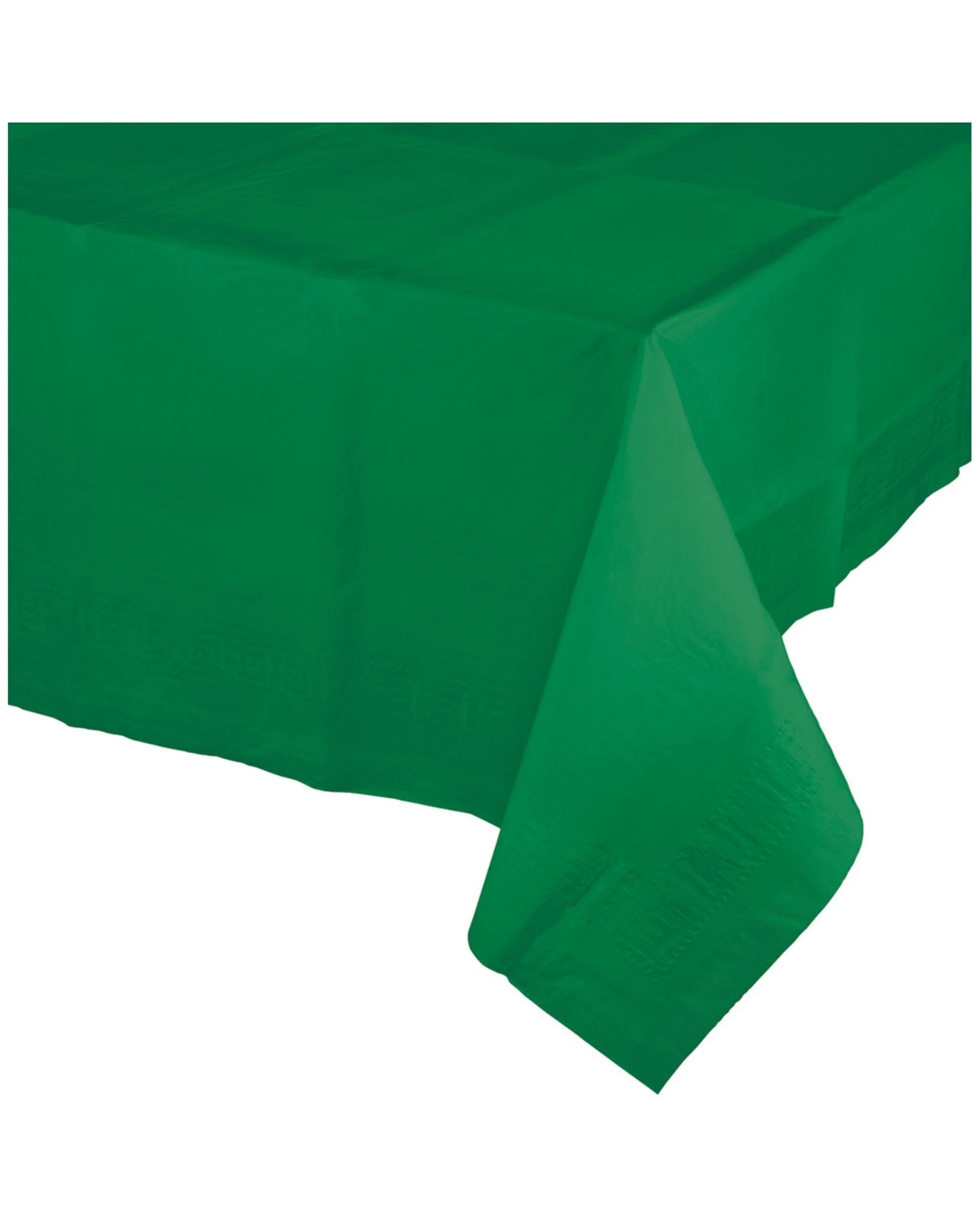 1 Anagram Rectangular Paper Tablecloth With Waterproof Lining - Green, 1 of 1