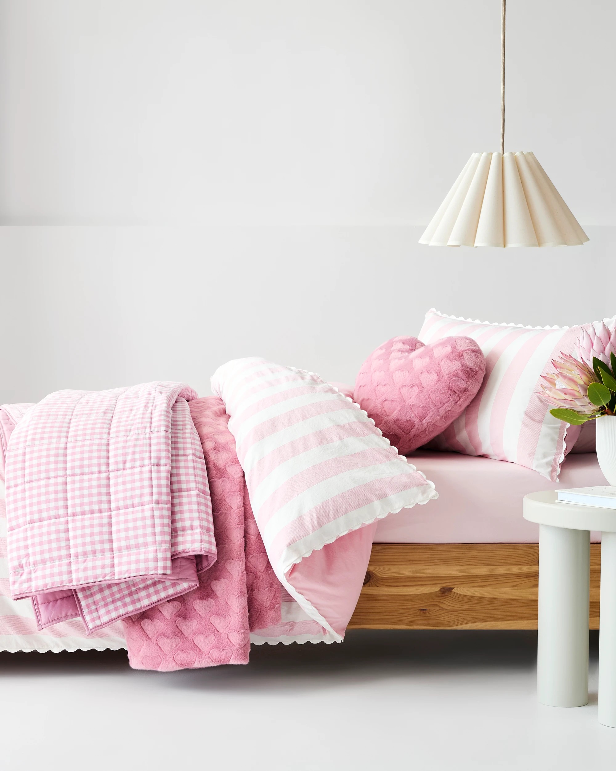 2 Target Nova Stonewash Stripe Quilt Cover Set - Single Bed - Pink, 2 of 6