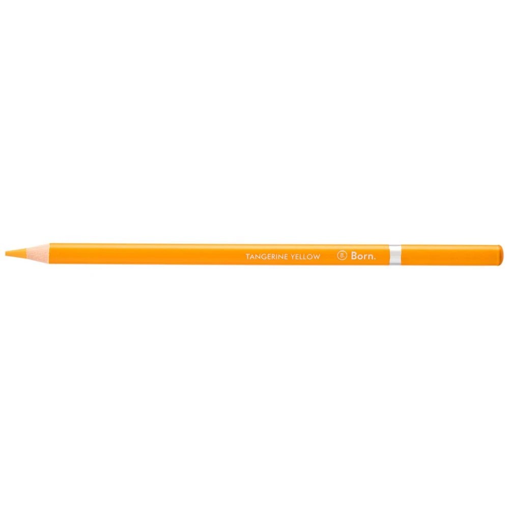 1 Born Premium Colour Pencil Tangerine Yellow, 1 of 3
