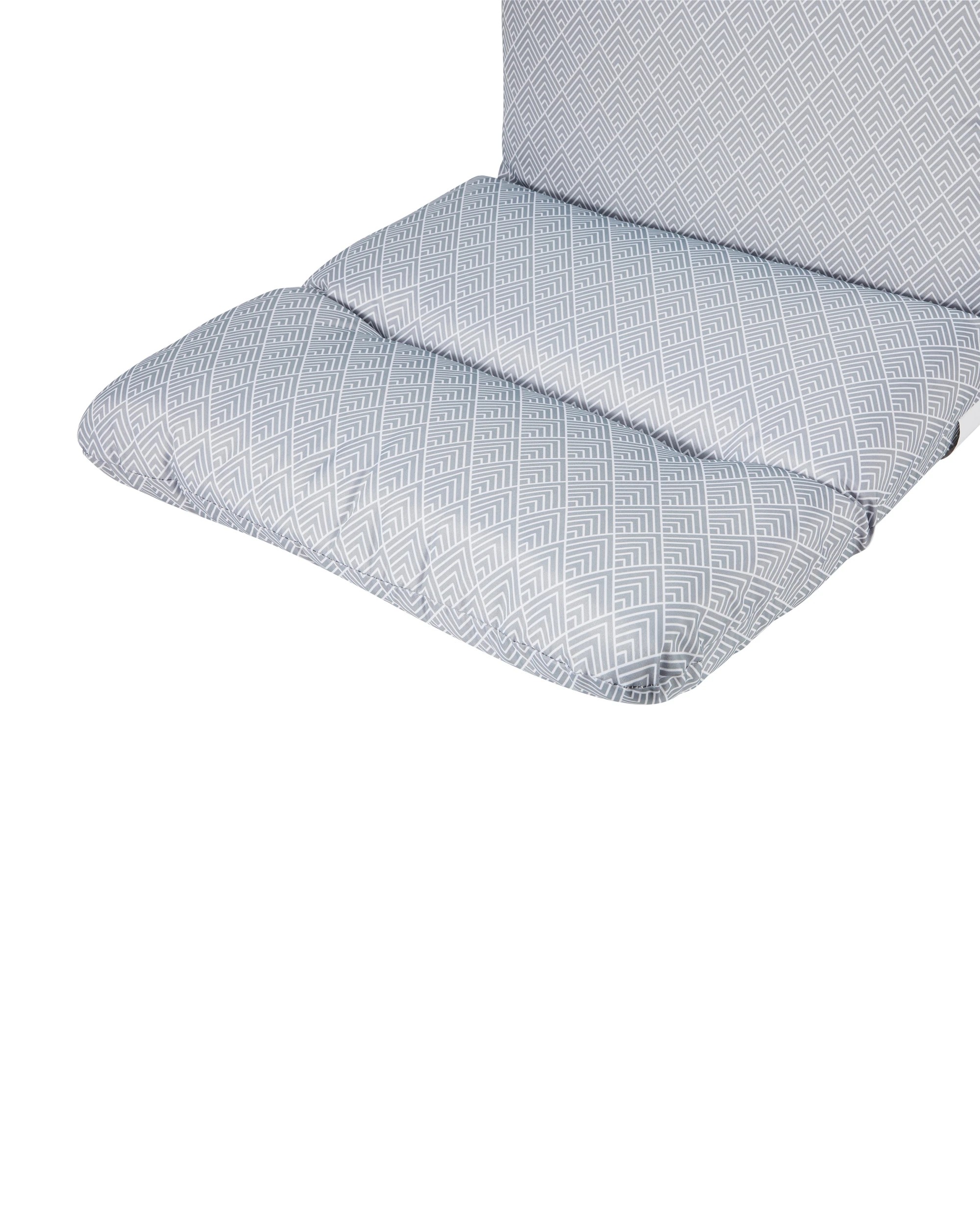 5 Highback Geometric Outdoor Cushion - Grey, 5 of 8