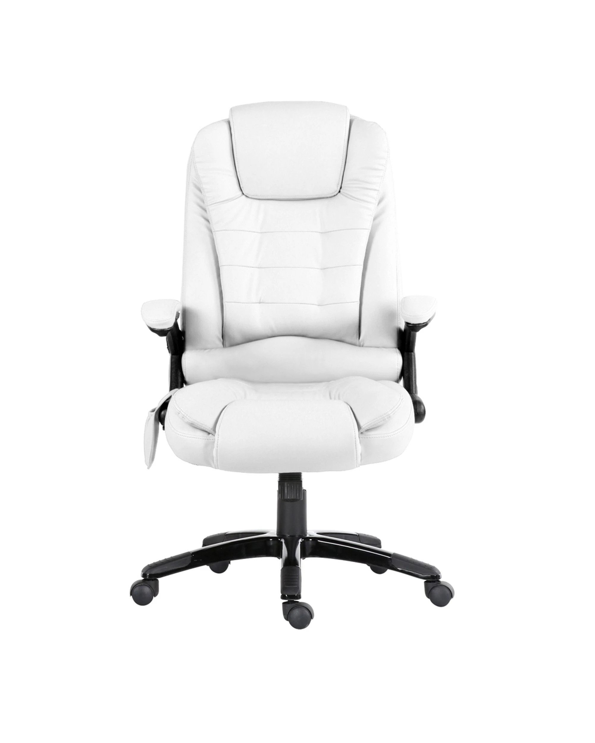 2 Artiss 8 Point Massage Office Chair Heated Seat Recliner
 - White, 2 of 3