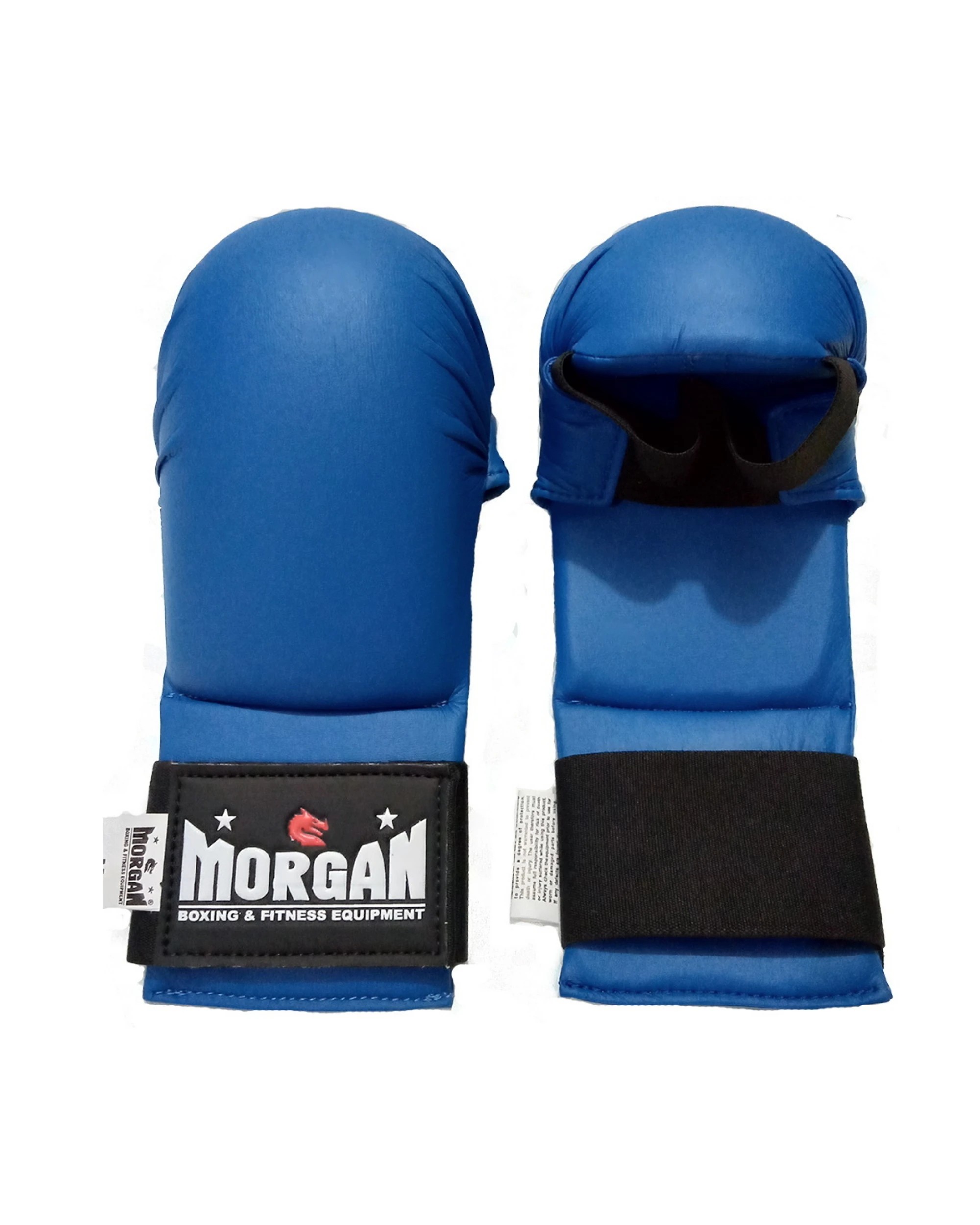 1 Morgan Wkf Style Karate Gloves Small - Blue, 1 of 5