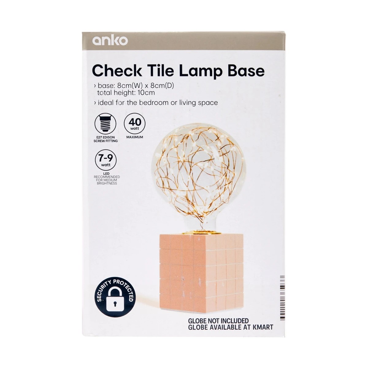 6 Check Tile Lamp Base, 6 of 6