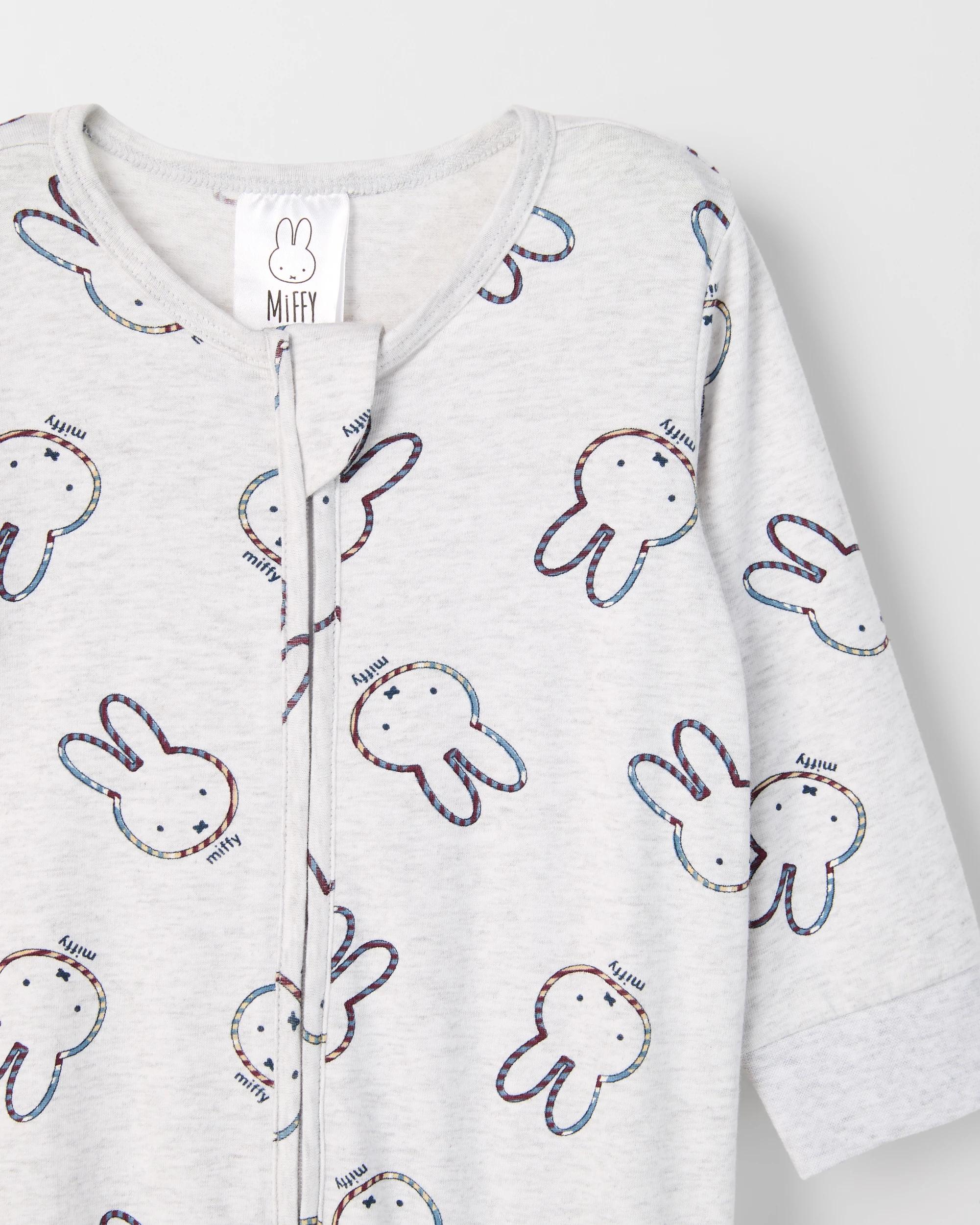 4 Baby Easter Miffy Australian Cotton Zip Front Coverall MIFFY, 4 of 4