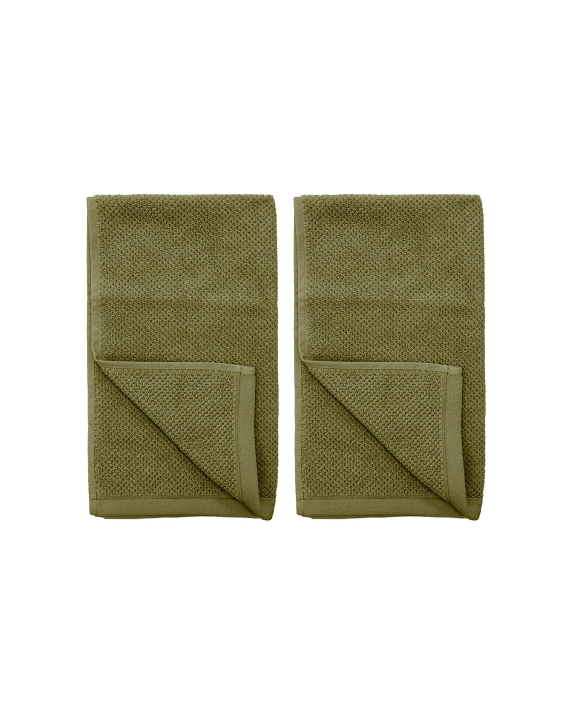 1 Bambury Angove 950gsm Soft Absorbent Cotton Bath Mat 2PK 50x80cm - Green, 1 of 5