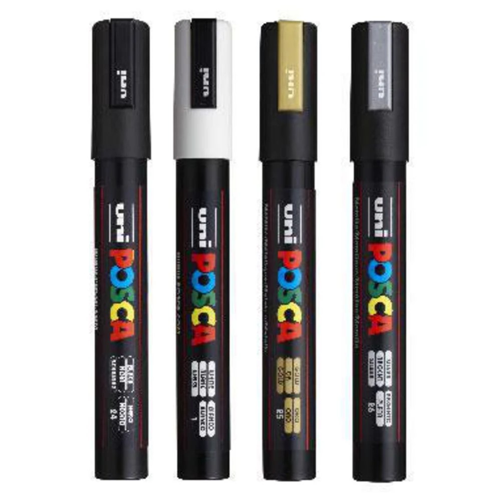 2 POSCA PC-5M Paint Markers 4 Pack, 2 of 10