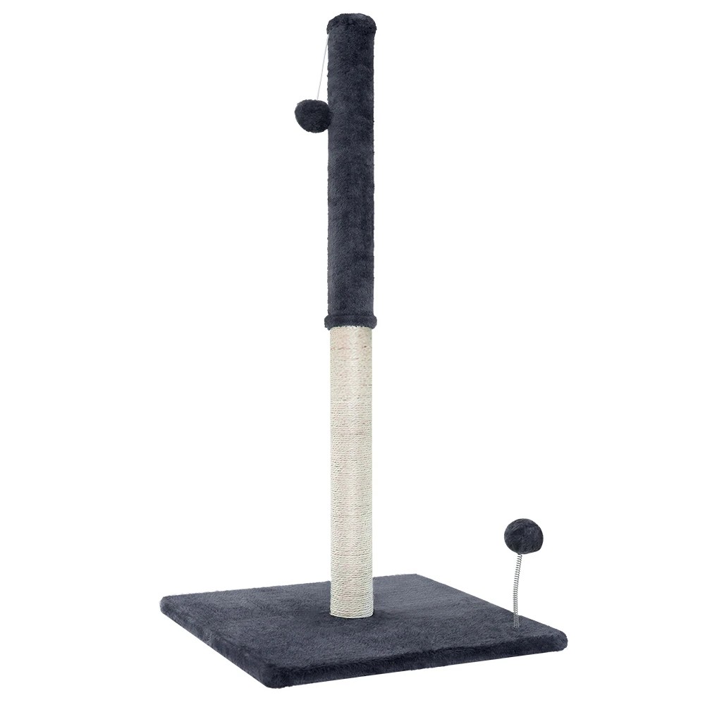 1 i.Pet Cat Tree 105cm Scratching Post Scratcher Tower Condo House Hanging toys - Grey, 1 of 5