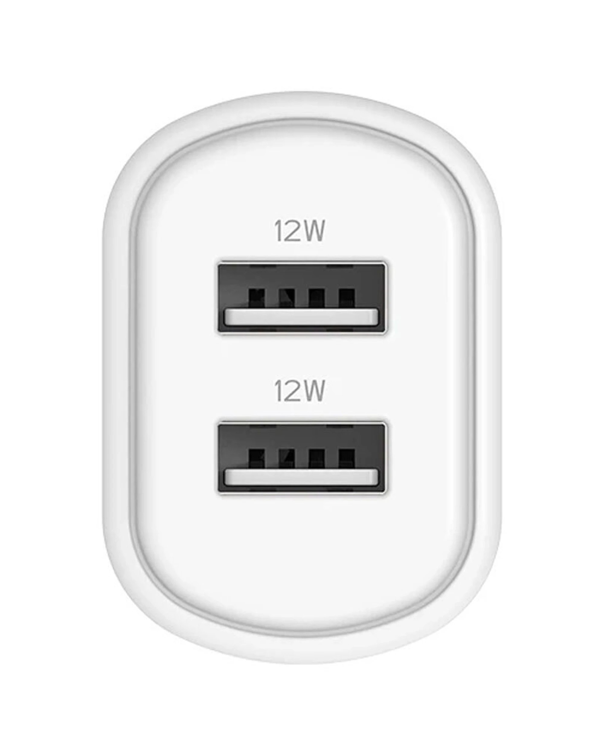 3 Cygnett PowerPlus 12W USB-A Wall Dual Charger - White, 3 of 4