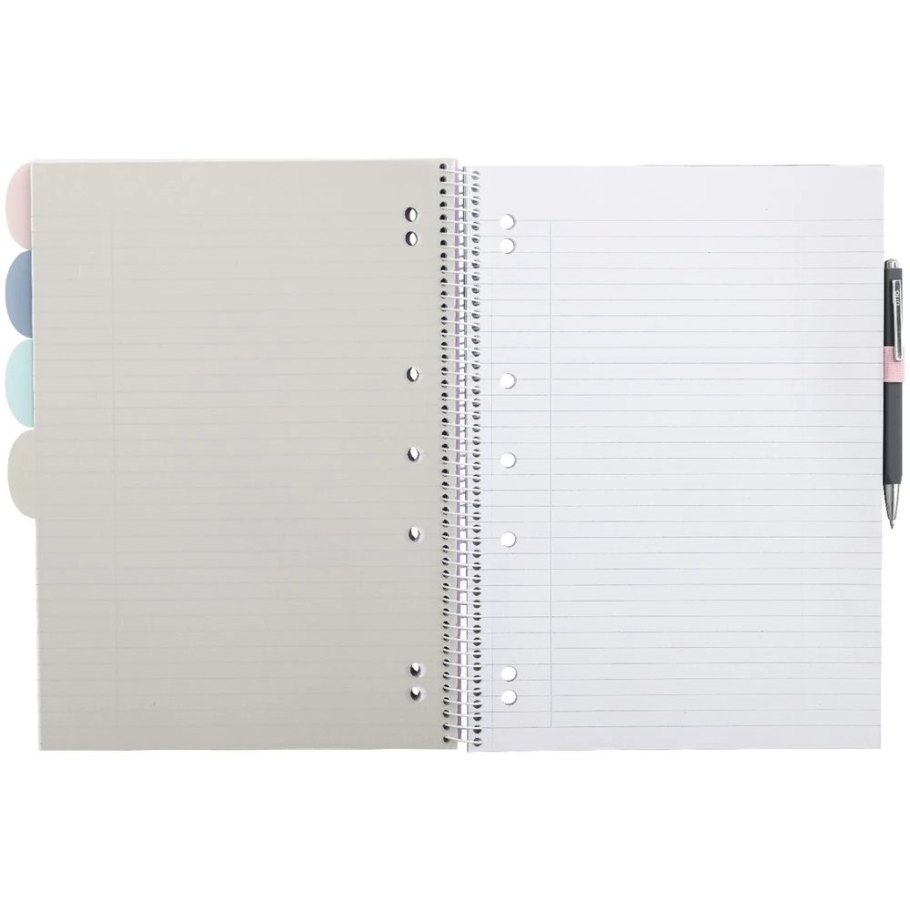 5 Otto A4 5 Subject Book 250 Page Lilac, 5 of 5