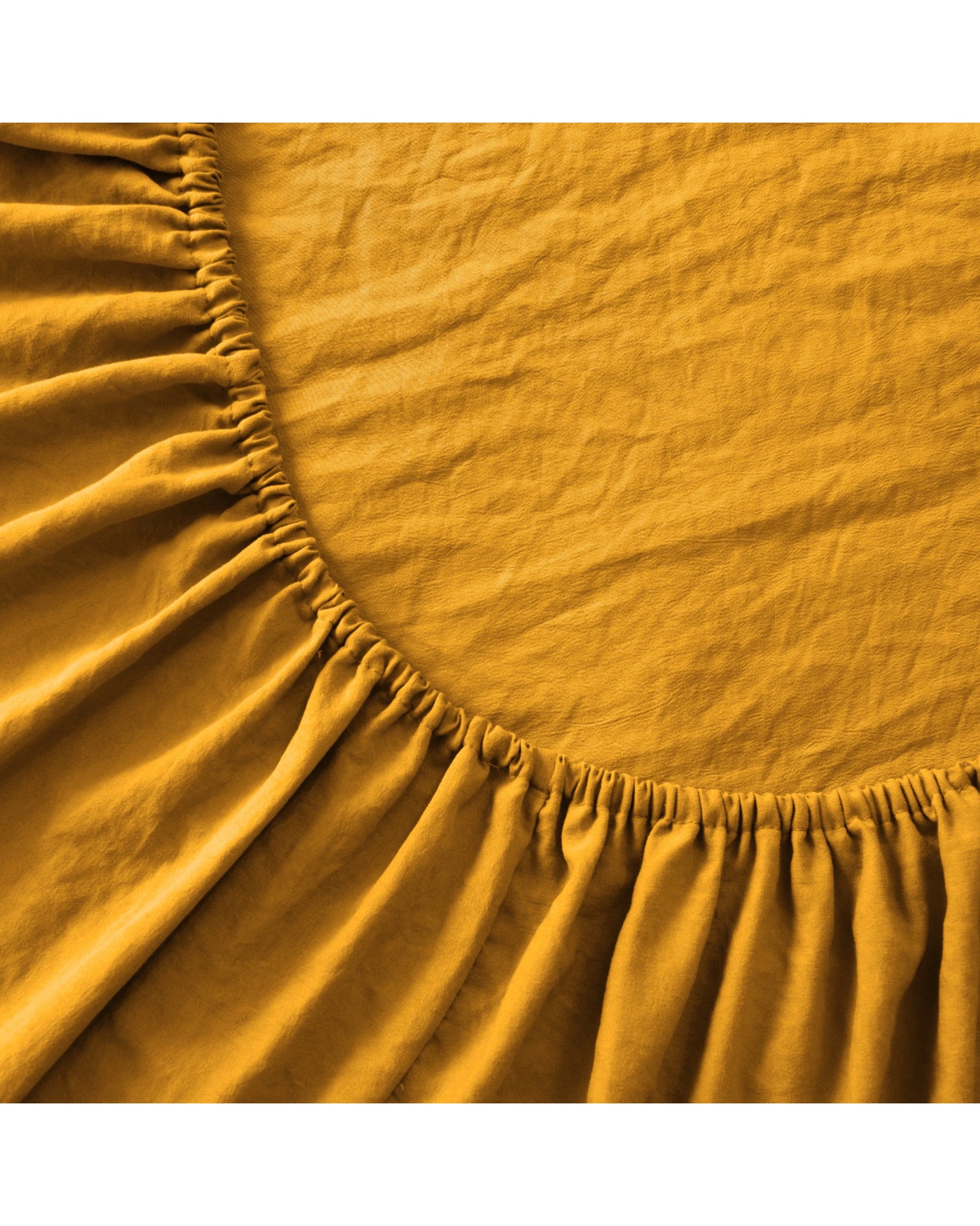 4 Dreamaker Superfine Washed Microfibre Sheet Set - Double Bed - Mustard, 4 of 10