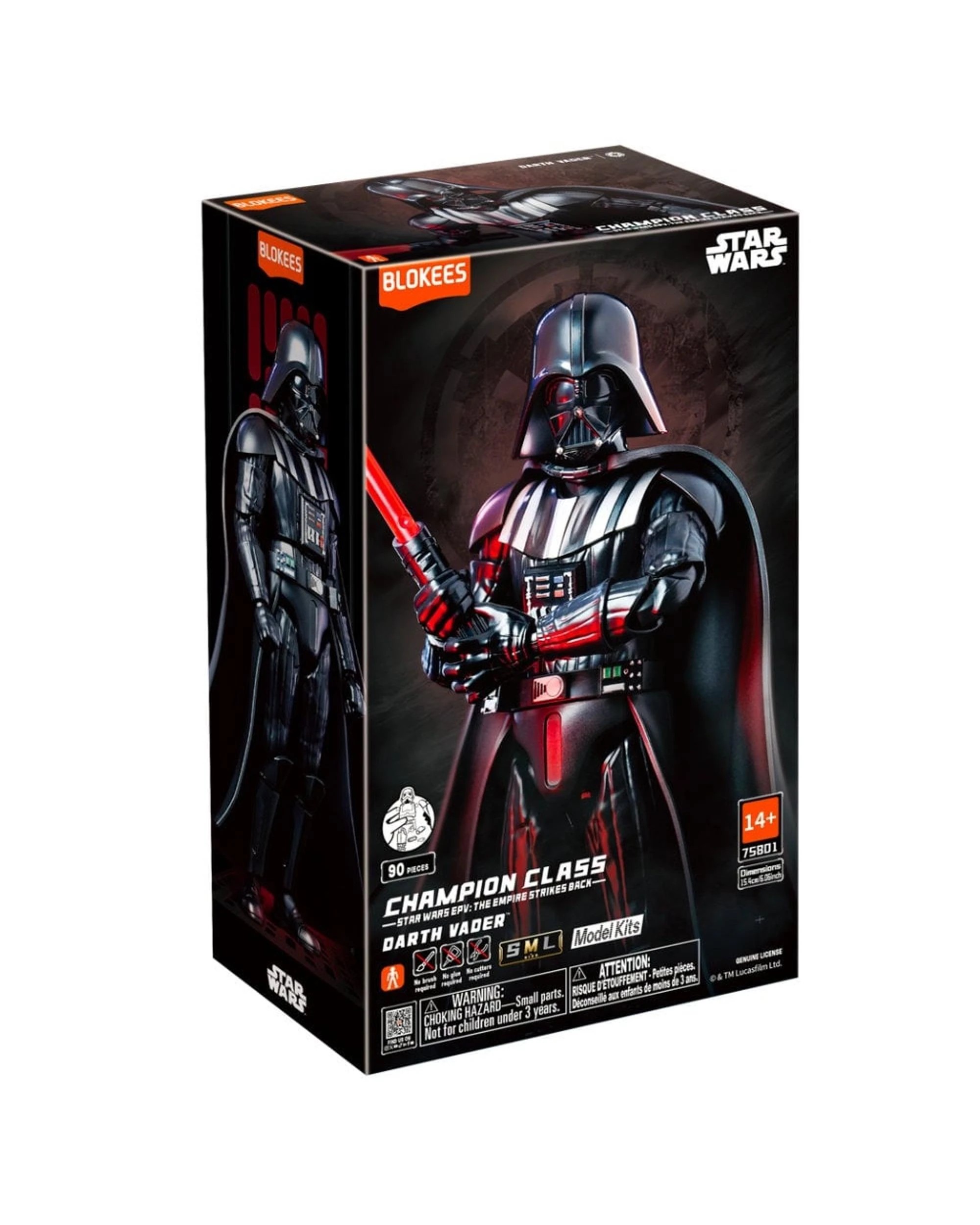 1 Blokees Star Wars Champion Class 01 Darth Vader Model Kit, 1 of 5