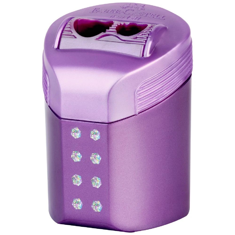 3 Faber-Castell 2 Hole Sharpener with RollOn Box Sparkle, 3 of 8