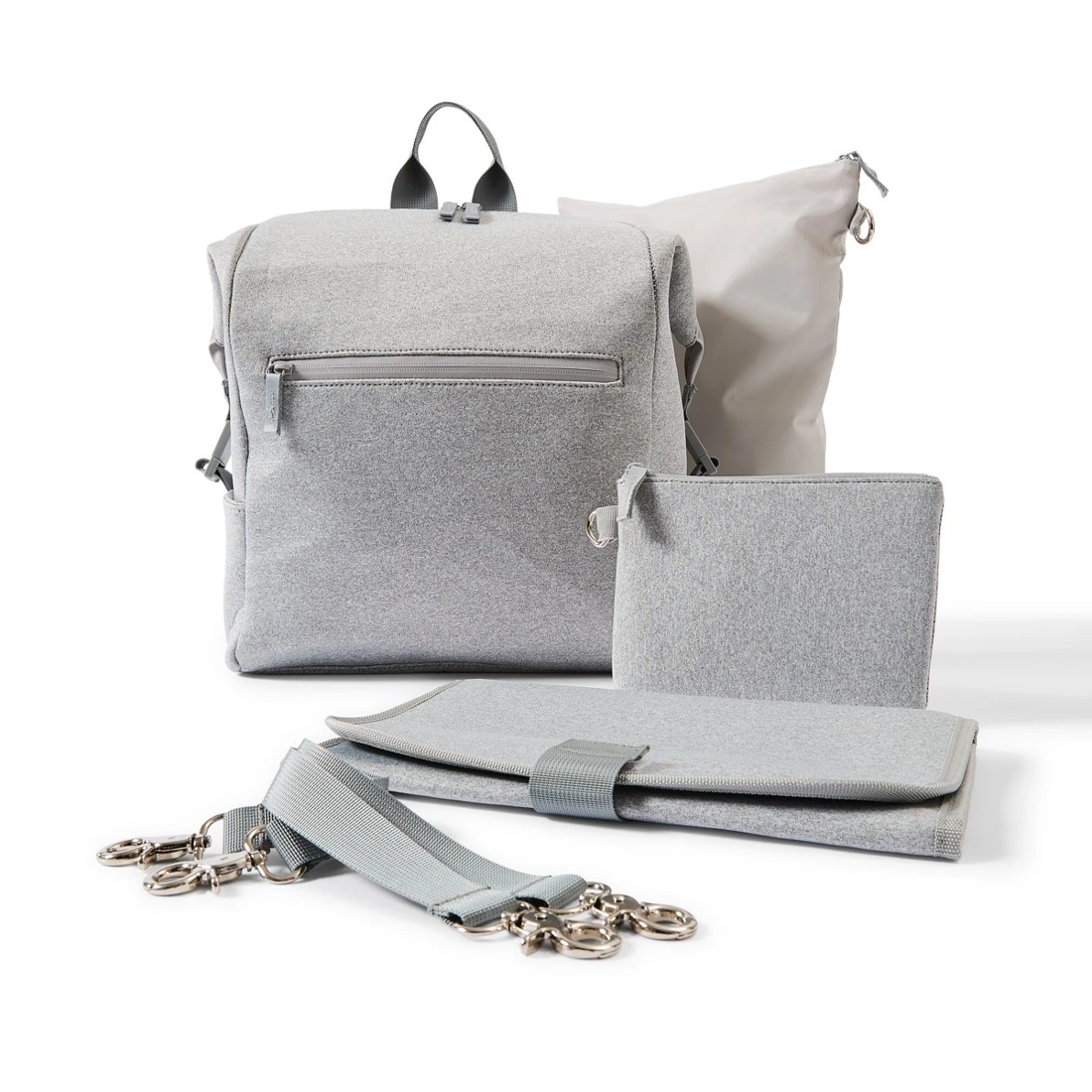 1 Neoprene Nappy Backpack - Grey, 1 of 10