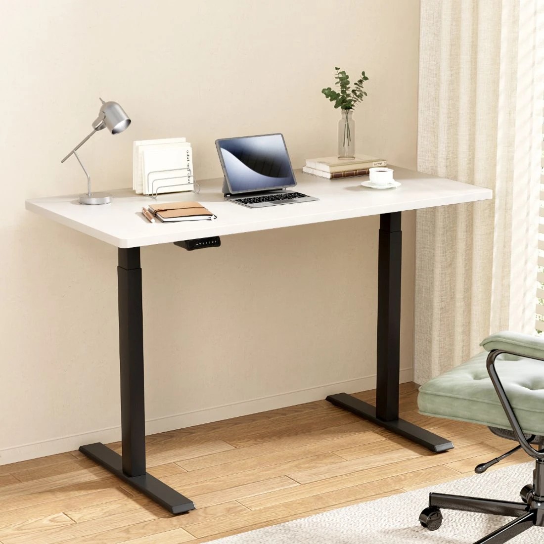 3 Artiss Standing Desk Motorised Dual Motor 140CM - Black, 3 of 7