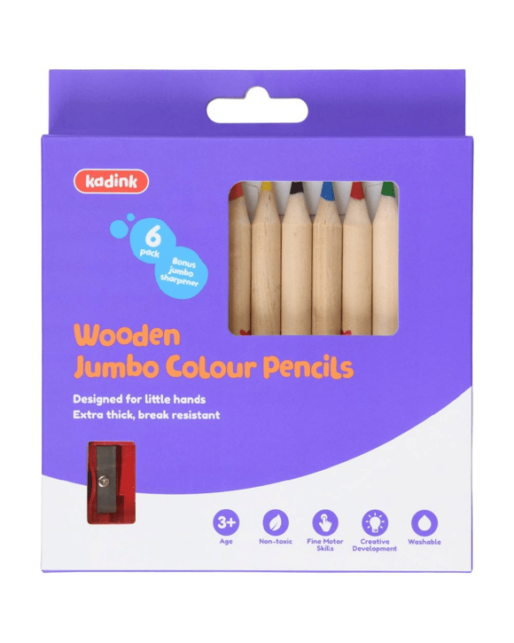 Kadink Jumbo Colour Pencils 7 Pack