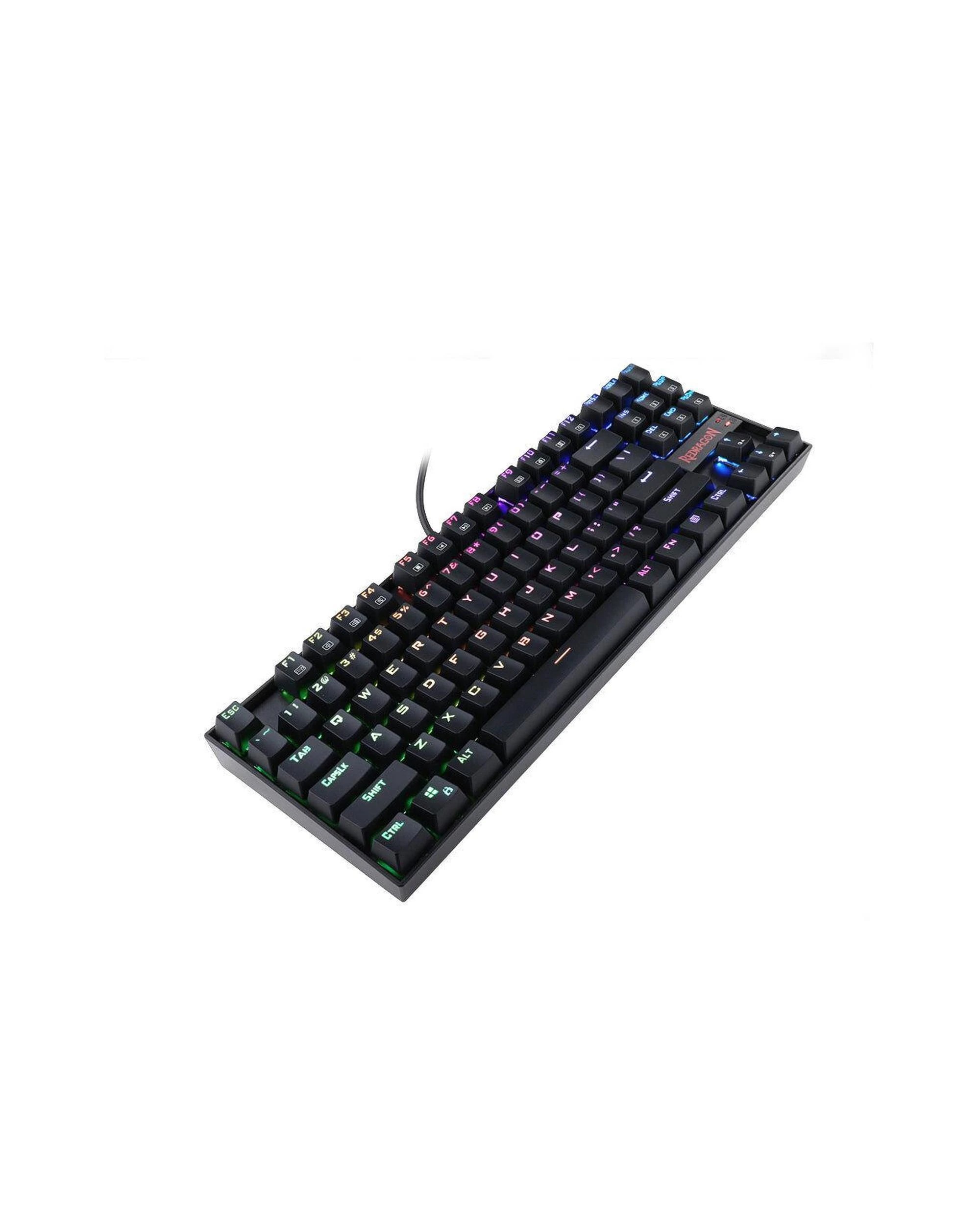 4 Redragon K552RGB2 Kumara Black 80% Wired Mechanical Keyboard, 4 of 8