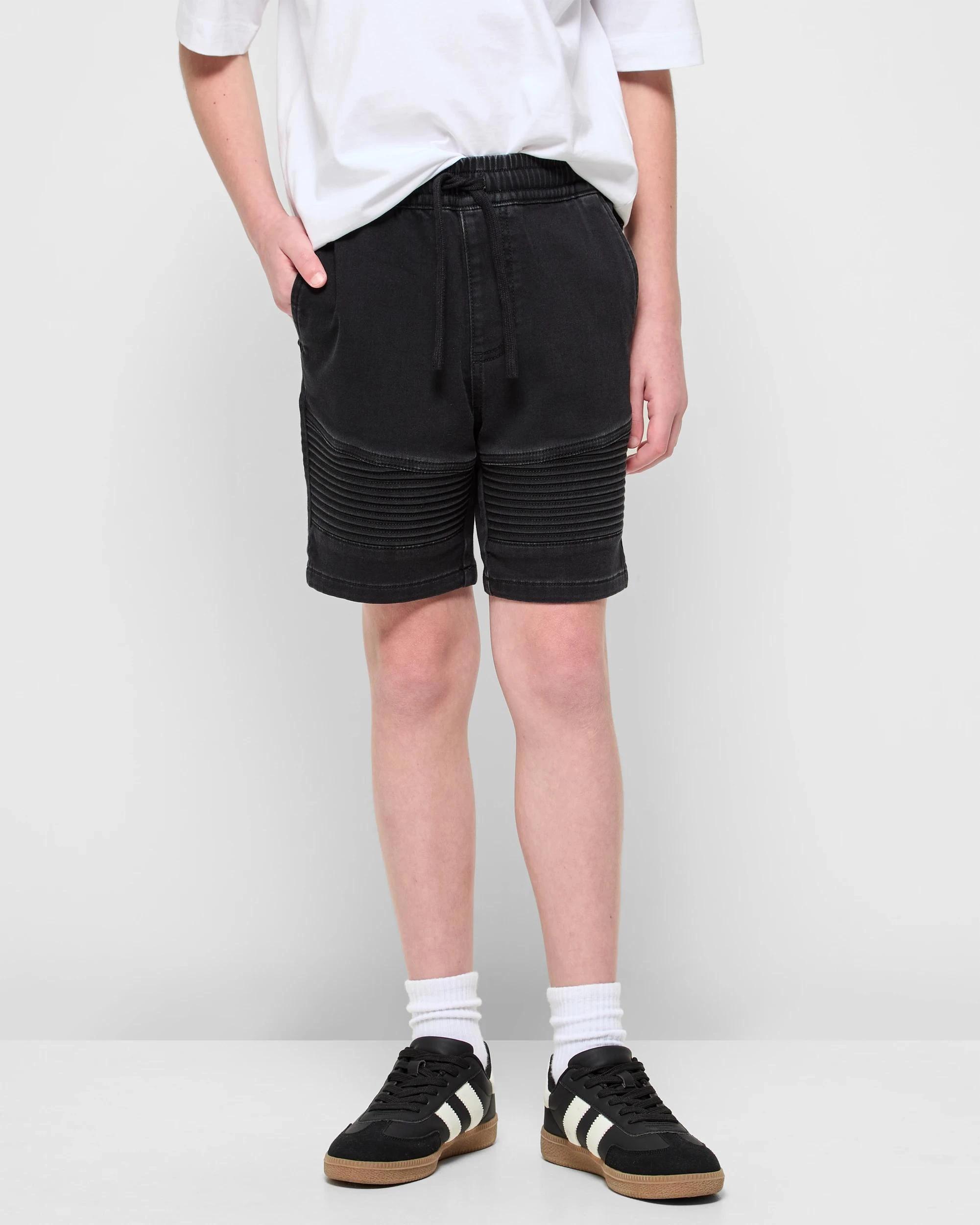 1 Target Denim Biker Pull On Short BLACK, 1 of 5