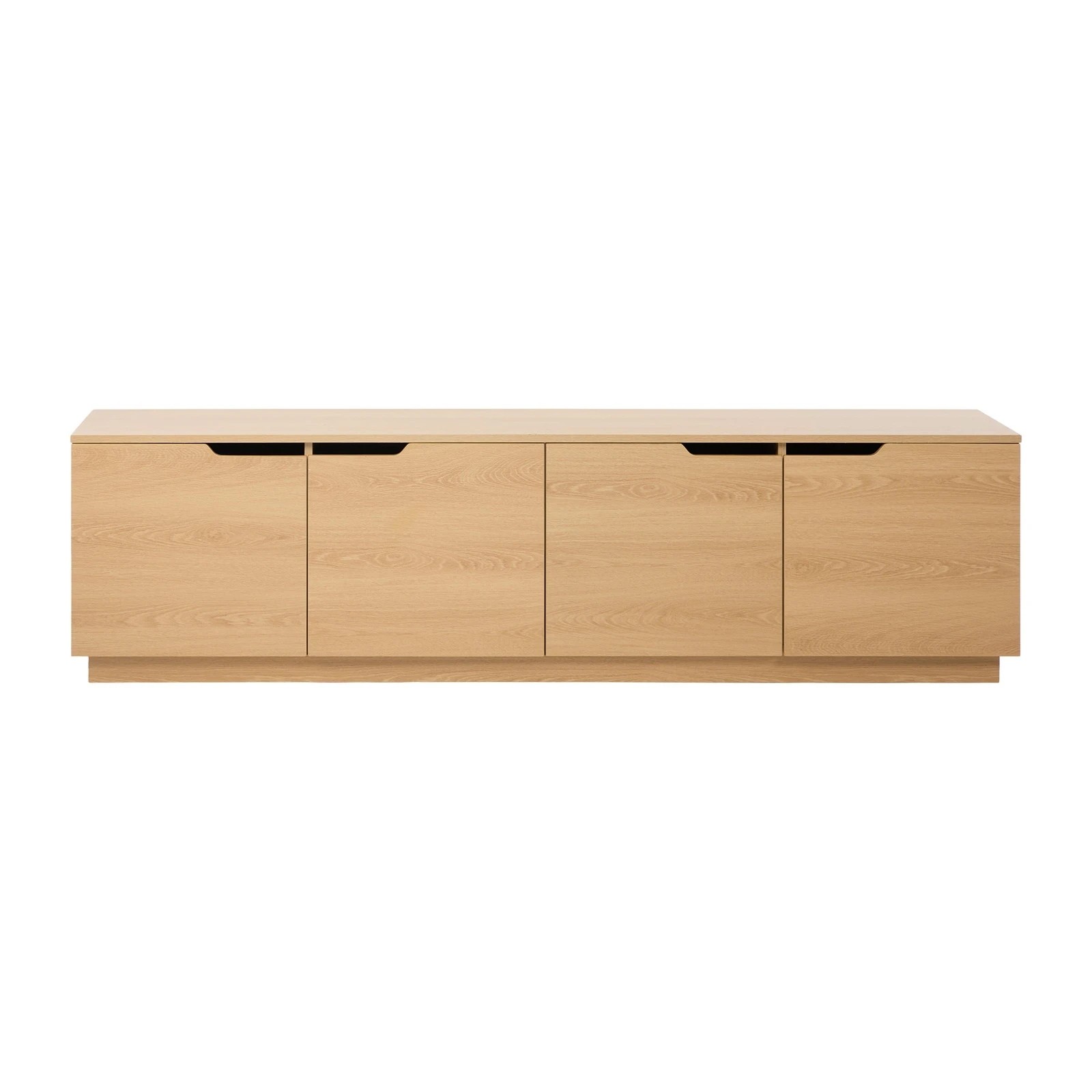 7 Oikiture TV Cabinet Wooden Entertainment Unit 180cm - Natural, 7 of 10