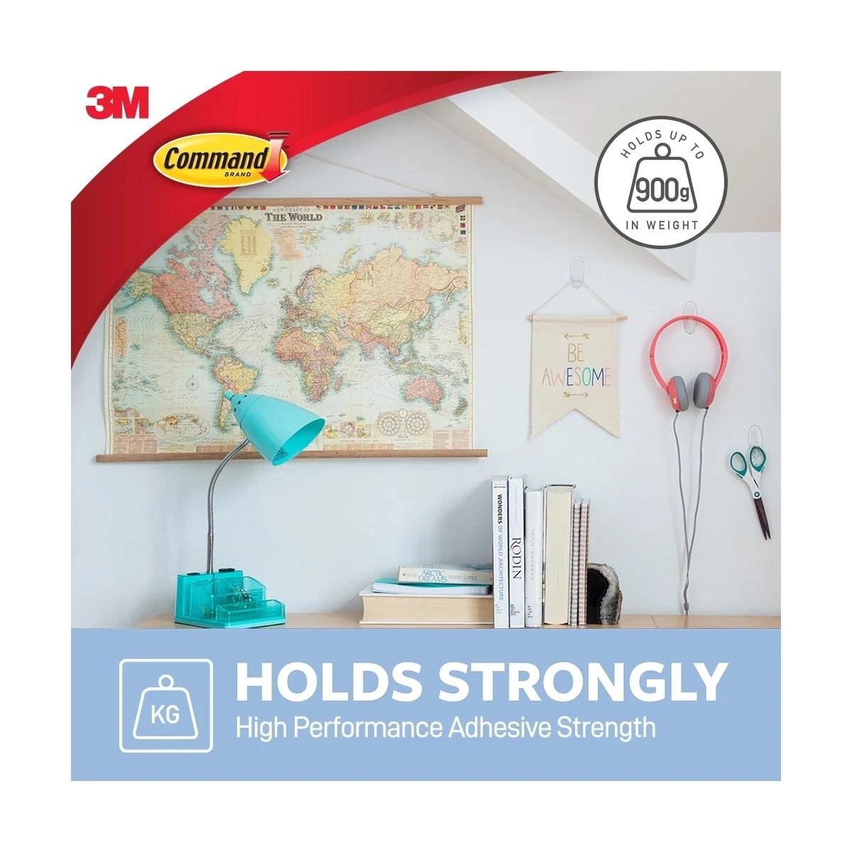 2 3M Command Medium Hooks - Clear, 2 of 3