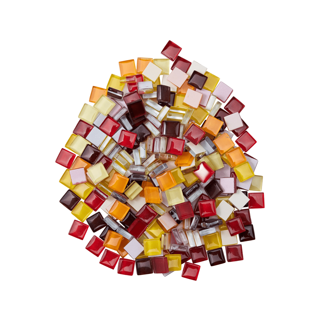 2 Mosaic Glass Tiles - Sunset, 2 of 3