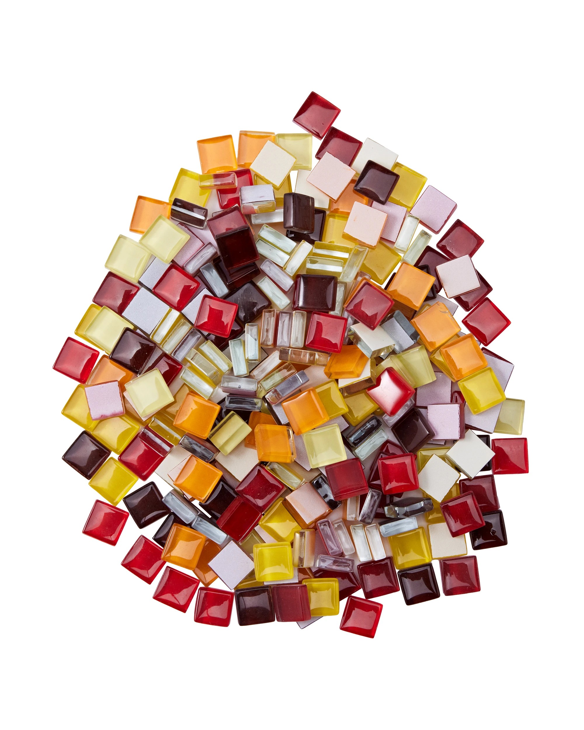 2 Mosaic Glass Tiles - Sunset, 2 of 3