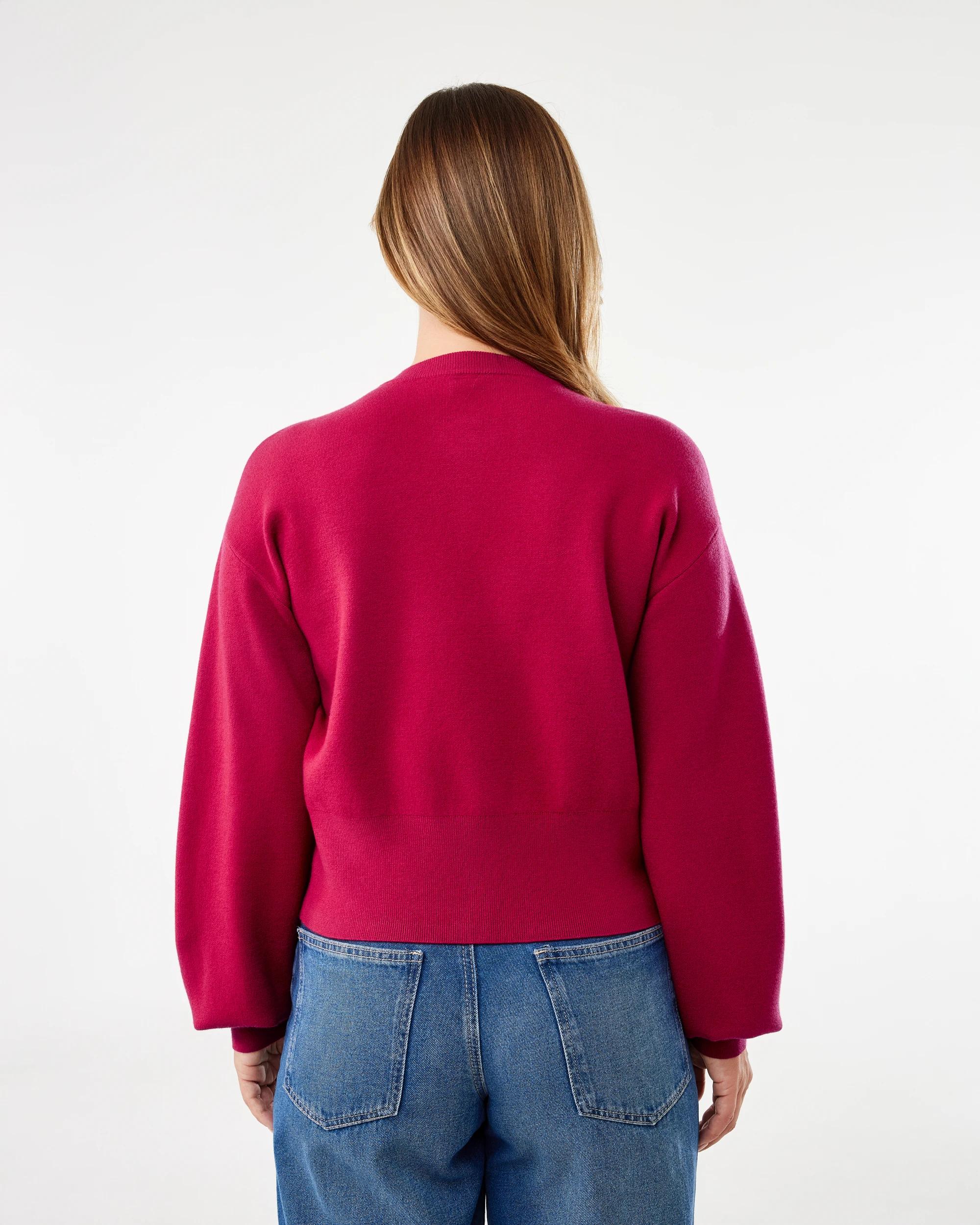 3 Compact Heart Cardigan Spice Red, 3 of 6