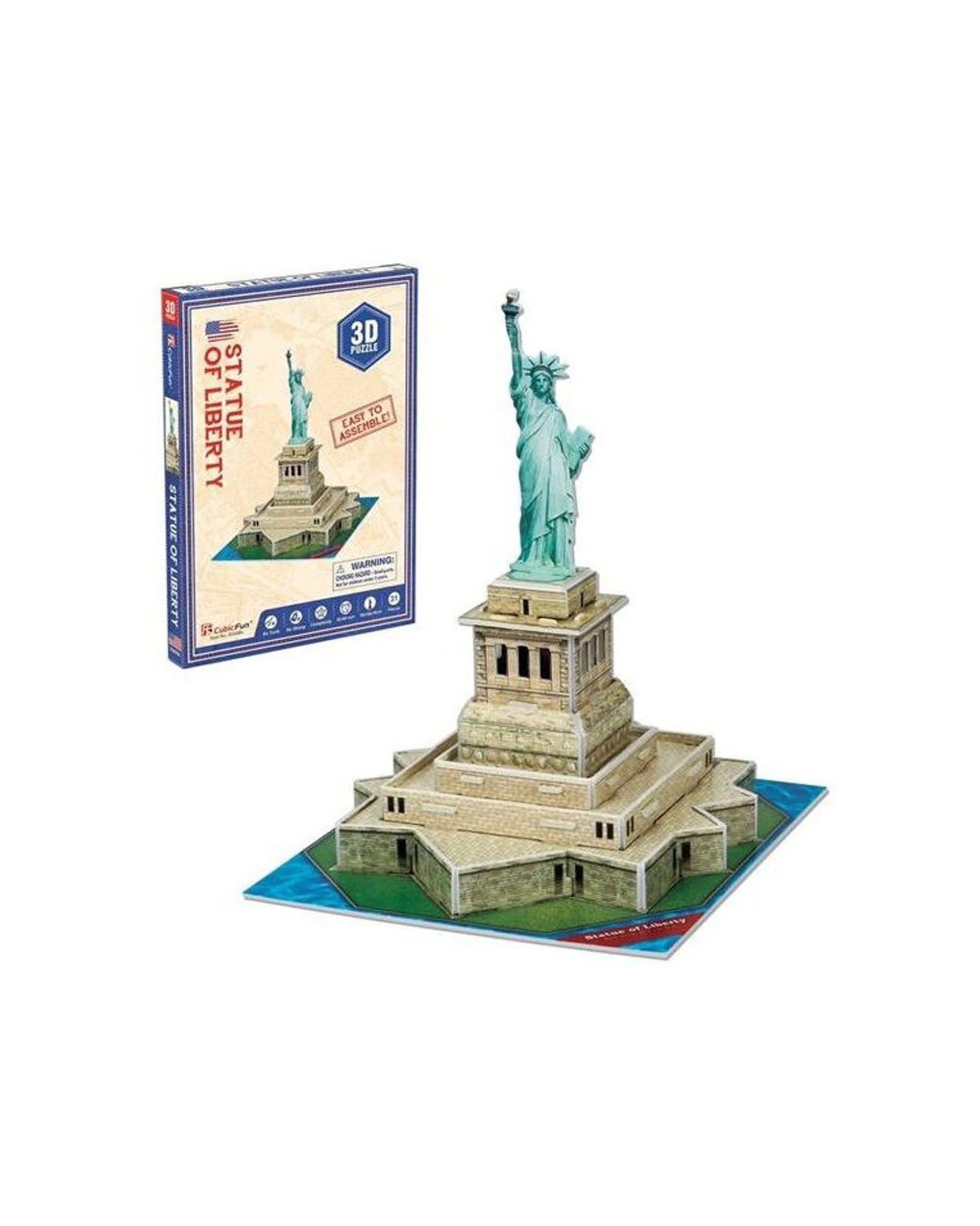 2 Cubic Fun Statue of Liberty Kids Childrens 3D Puzzle - Multi, 2 of 2